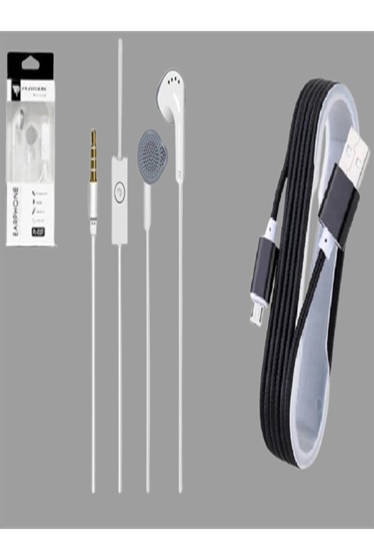Plano Pl-2107 Mi̇krofonlu Kulak I&ccedil;i̇ Kulaklık + Mi̇cro Hasır Kablo