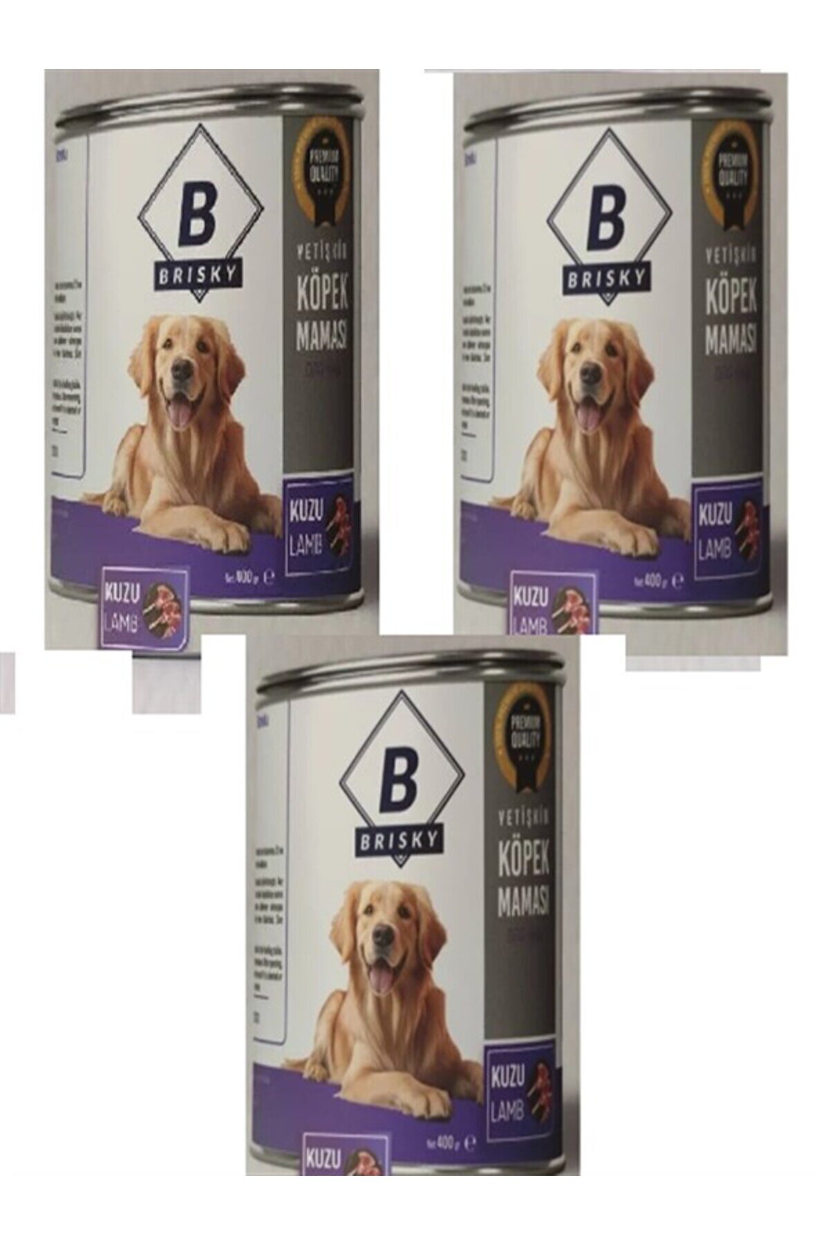 Yıldem K&ouml;pek Kuzu Etli̇ Konserve Maması 415 Gr X 3 Adet