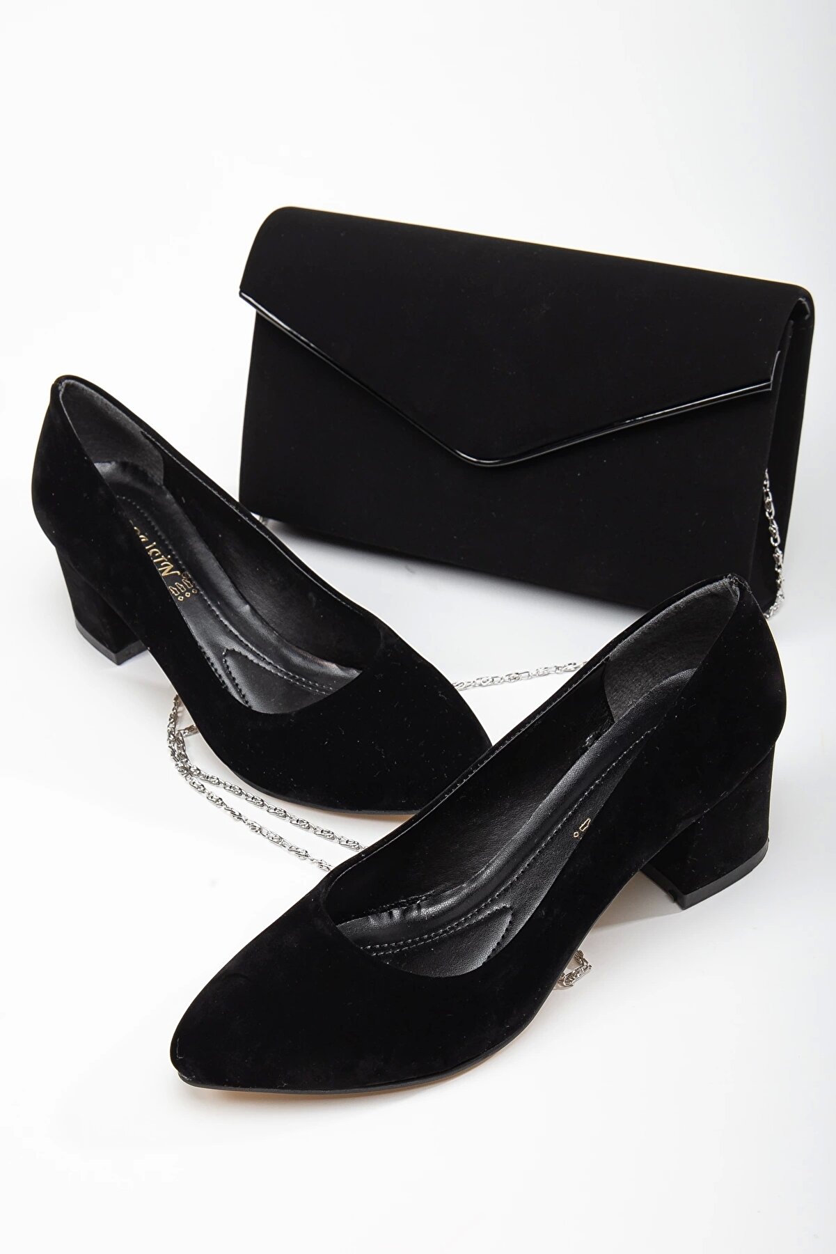 Gult Portföy Zarf Çanta Si̇yah Süet