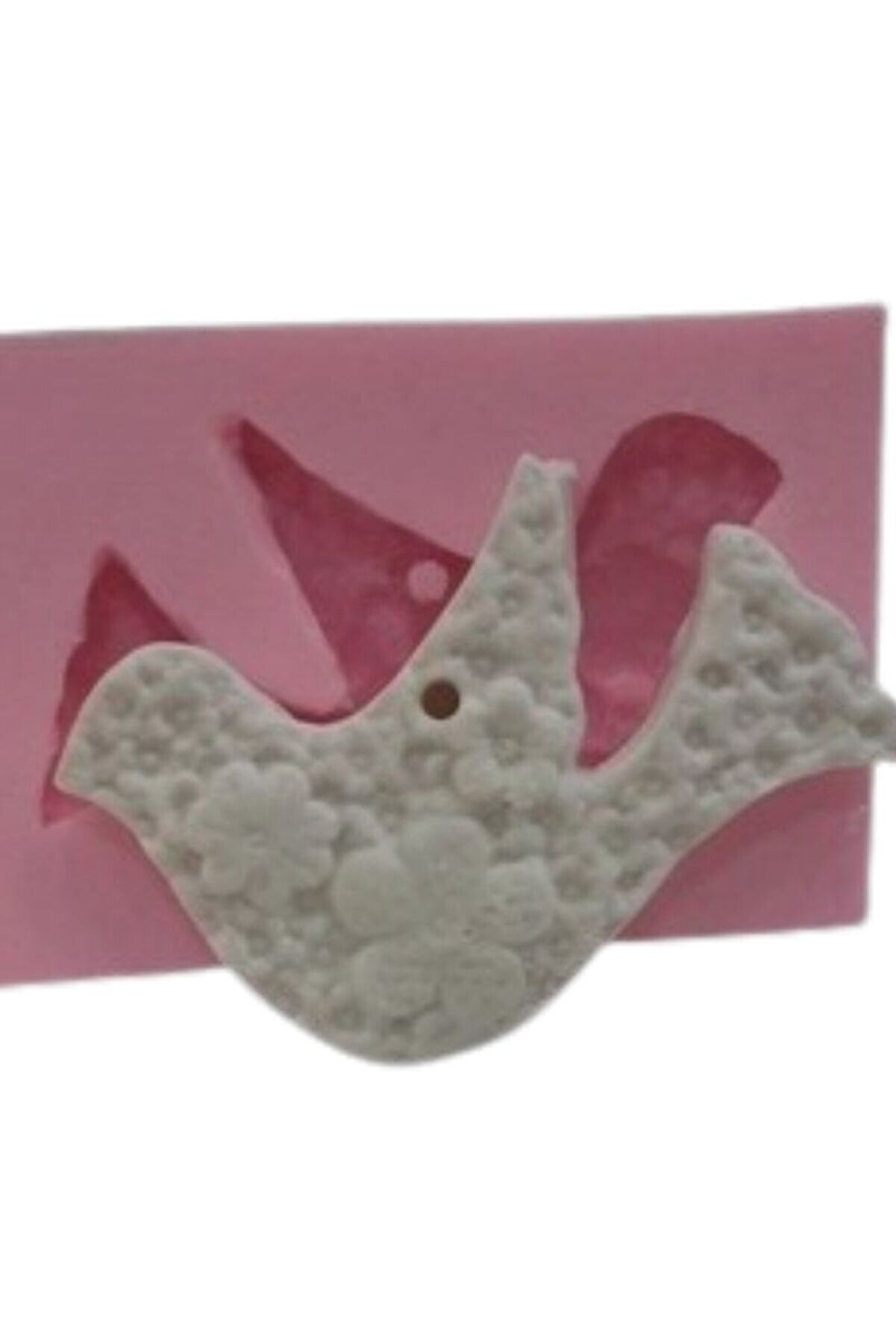 Kalıpcınızburada Çi̇çekli̇ Kuş Si̇li̇kon Kalıp - K465