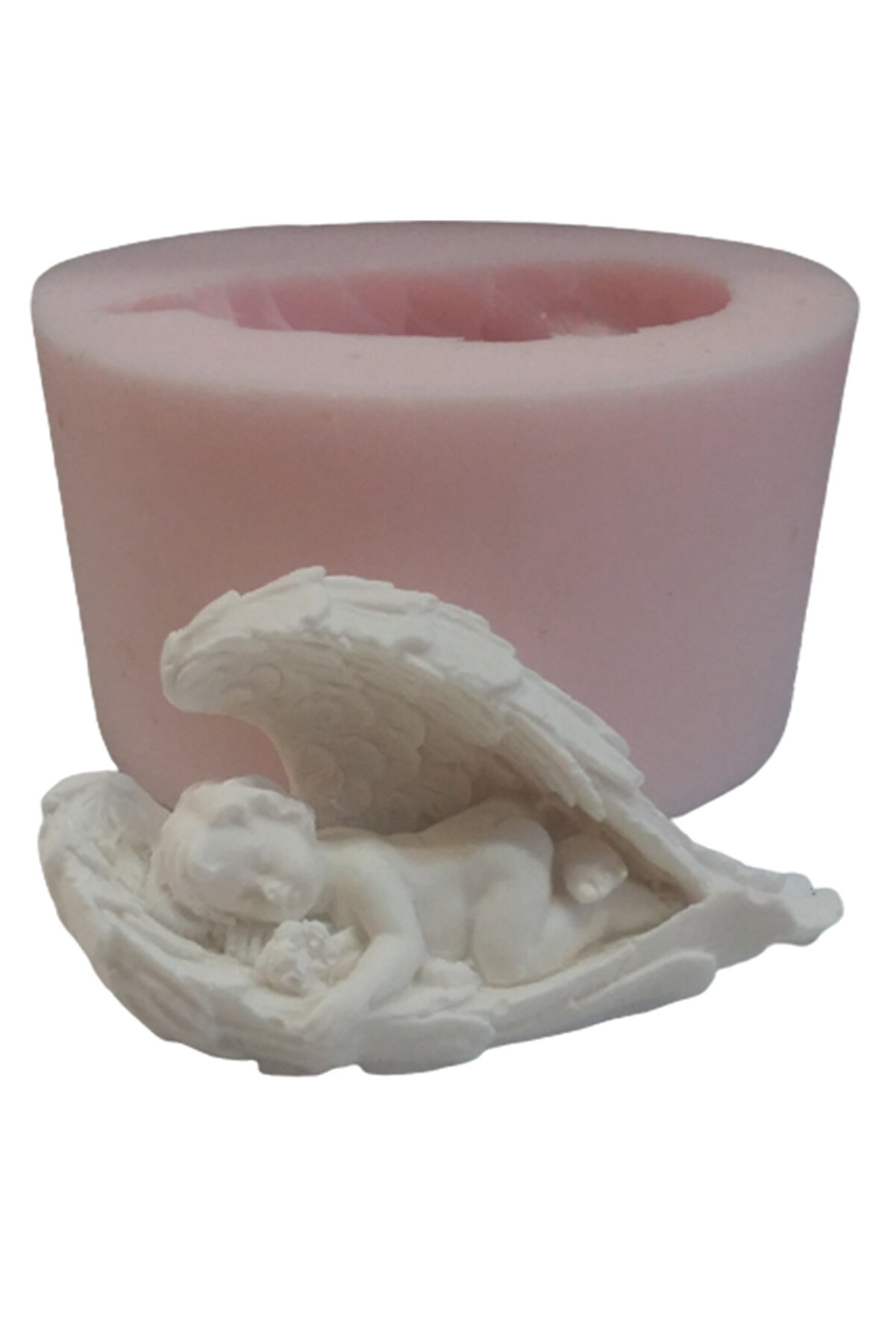 Kalıpcınızburada Kanatlı Melek Çocuk Si̇li̇kon Kalıp - K512