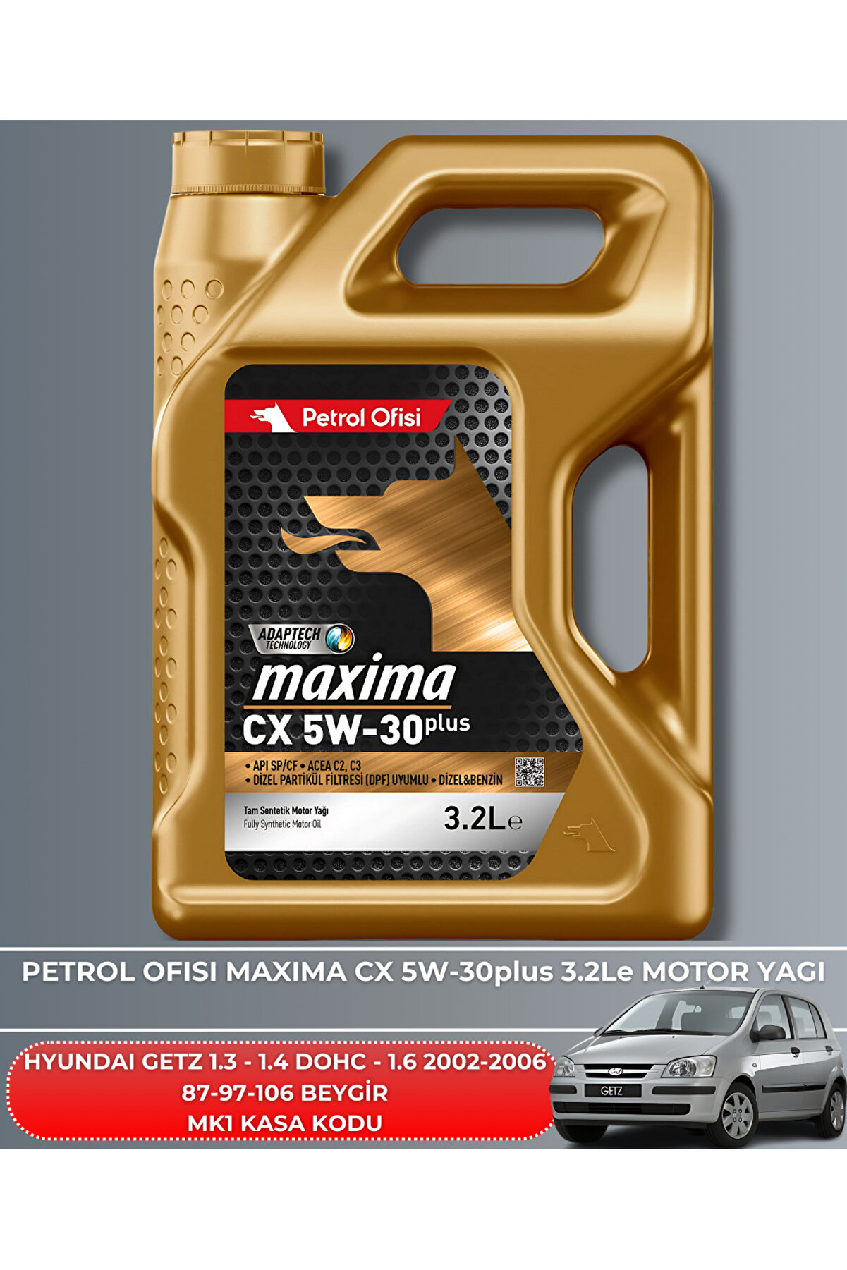 Hyundaı Getz 1.3 - 1.4 Dohc - 1.6 2003-2004-2005-2006-2007-2008-2009-2010-2011 87-97-106 Bakım Seti̇