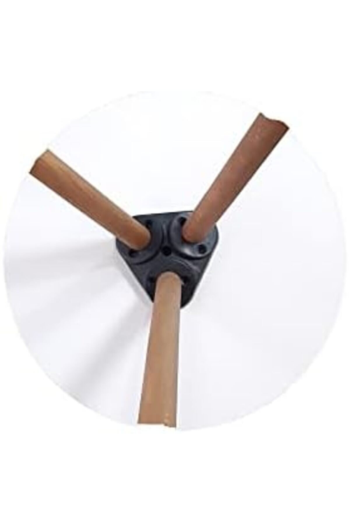 Sbl Zi̇gon Sehpa Ahşap Ayaklı Kare Mermer Desenli̇ Tasarım (Beyaz Mermer)