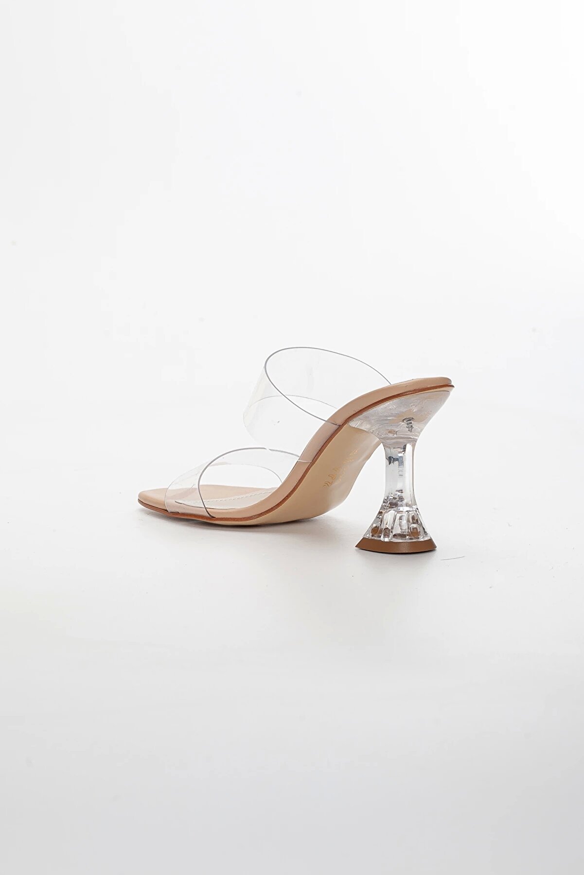 Gult Kadın Ince Topuklu Ten Şeffaf Terli̇k