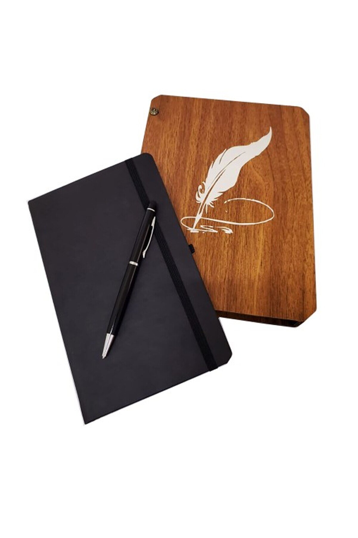 evimdeyokyok Kalem ve Termo Deri Defter Set