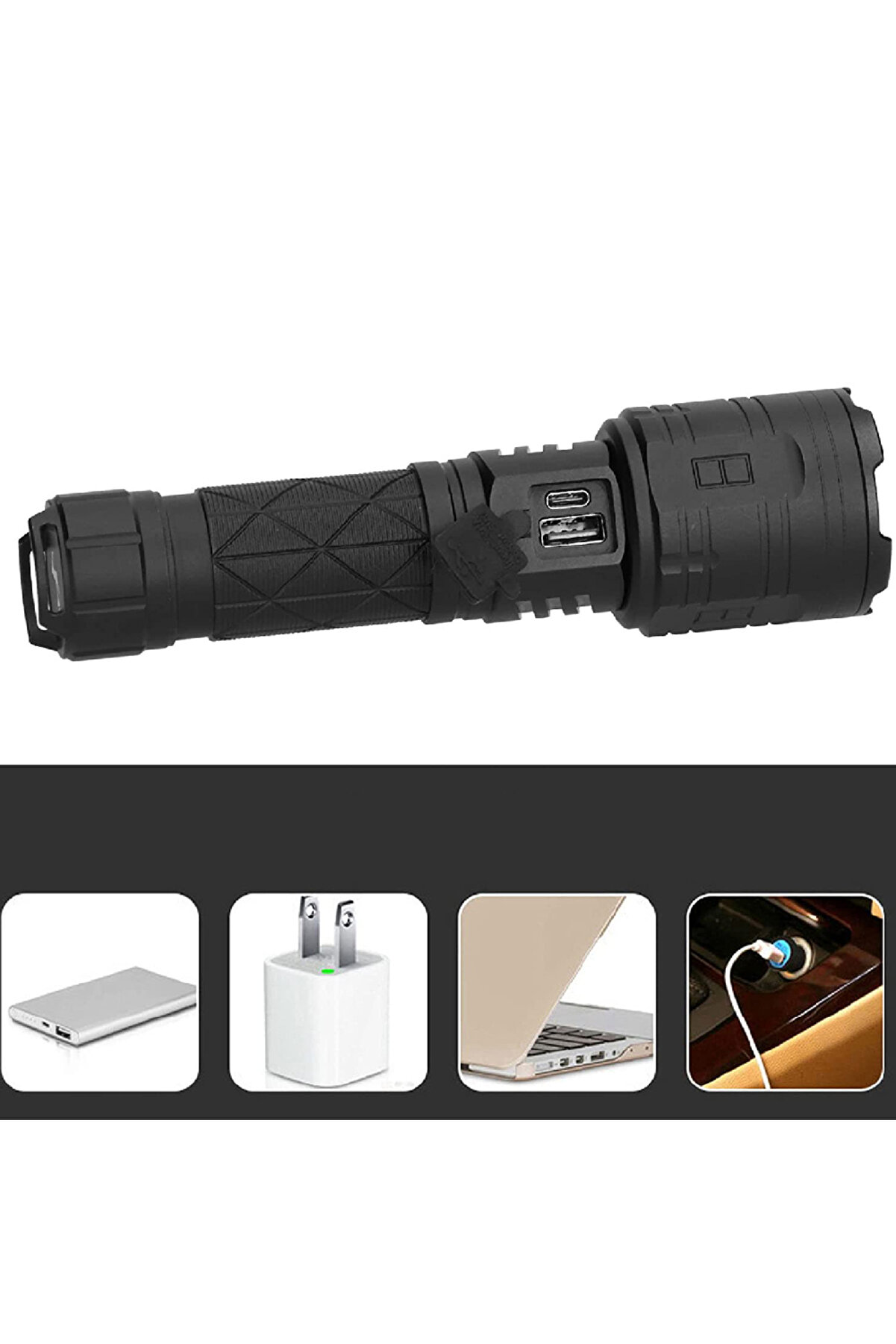 3000 Lümen Güçlü El Feneri̇ Watton Wt-604 Tdrtr