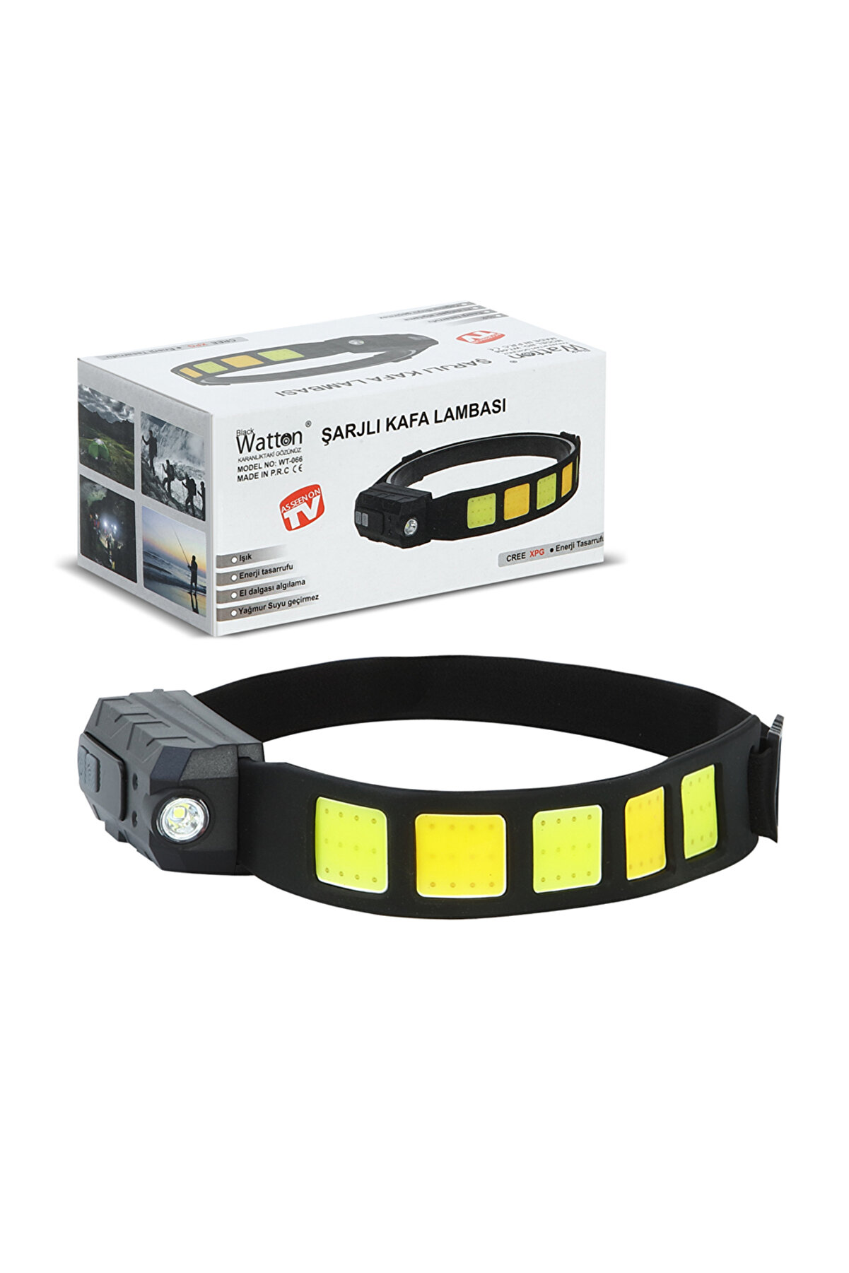 Sensörlü Cob Xpg Led Kafa Lambası Wt-066