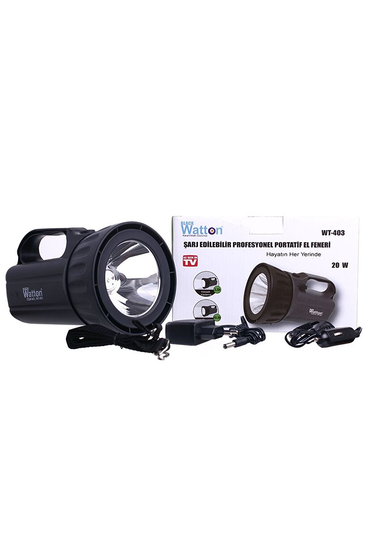 Şarj Edi̇lebi̇li̇r Profesyonel Portati̇f El Feneri̇ Wt-403 Tdrtr