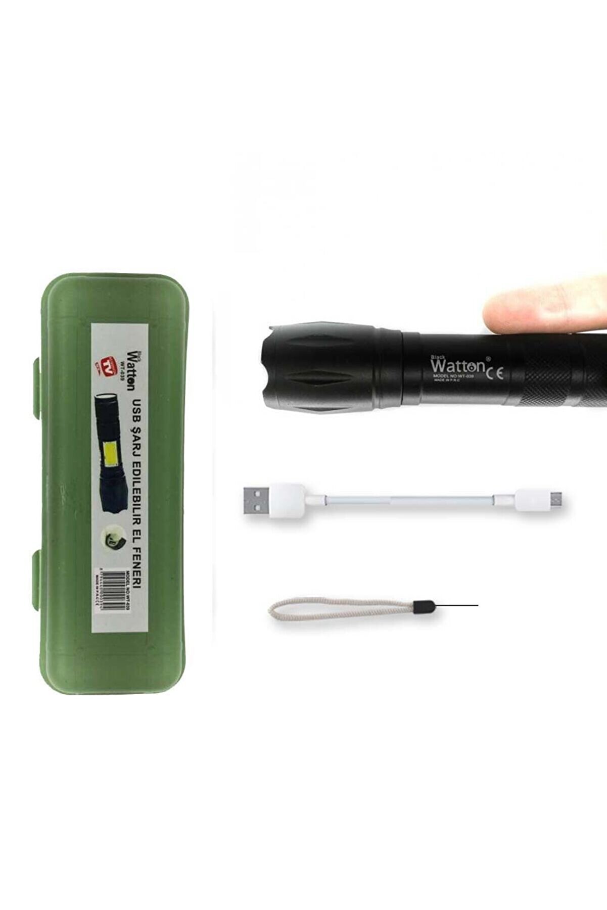 Powerbank Özelli̇kli̇ Uzun Menzi̇lli̇ El Feneri̇ Watton Wt-039 Tdrtr