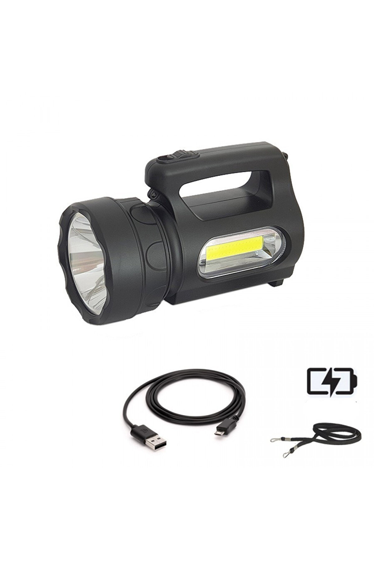 evimdeyokyok 900 Lümen Ultra Güçlü El Feneri Watton Wt-613 TdrTR