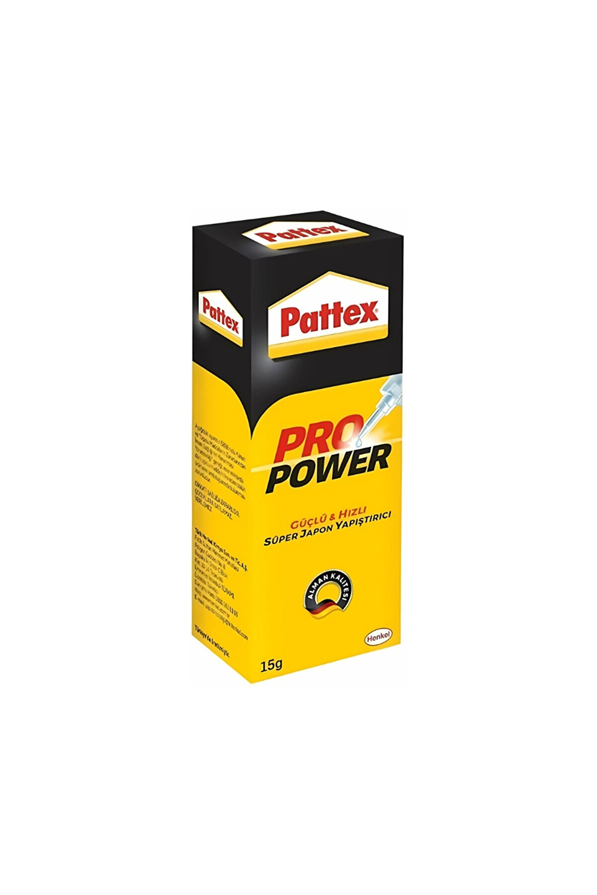 Pattex | Pro Power Süper Japon Yapıştırıcı, 15 gr, Hızlı ve Güçlü Yapışma, Çok Amaçlı Kullanım