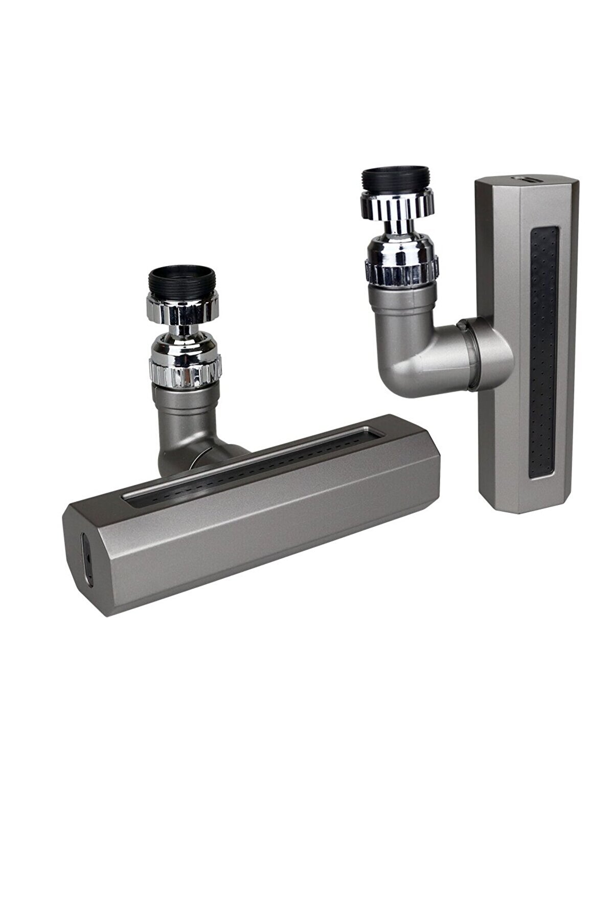 Go İthalat Si̇yah Geni̇ş 360 Derece D&ouml;nebi̇lenoynar Başlık - 4 Mod Perlat&ouml;r Şelale Musluk Ucu Ktx-3288