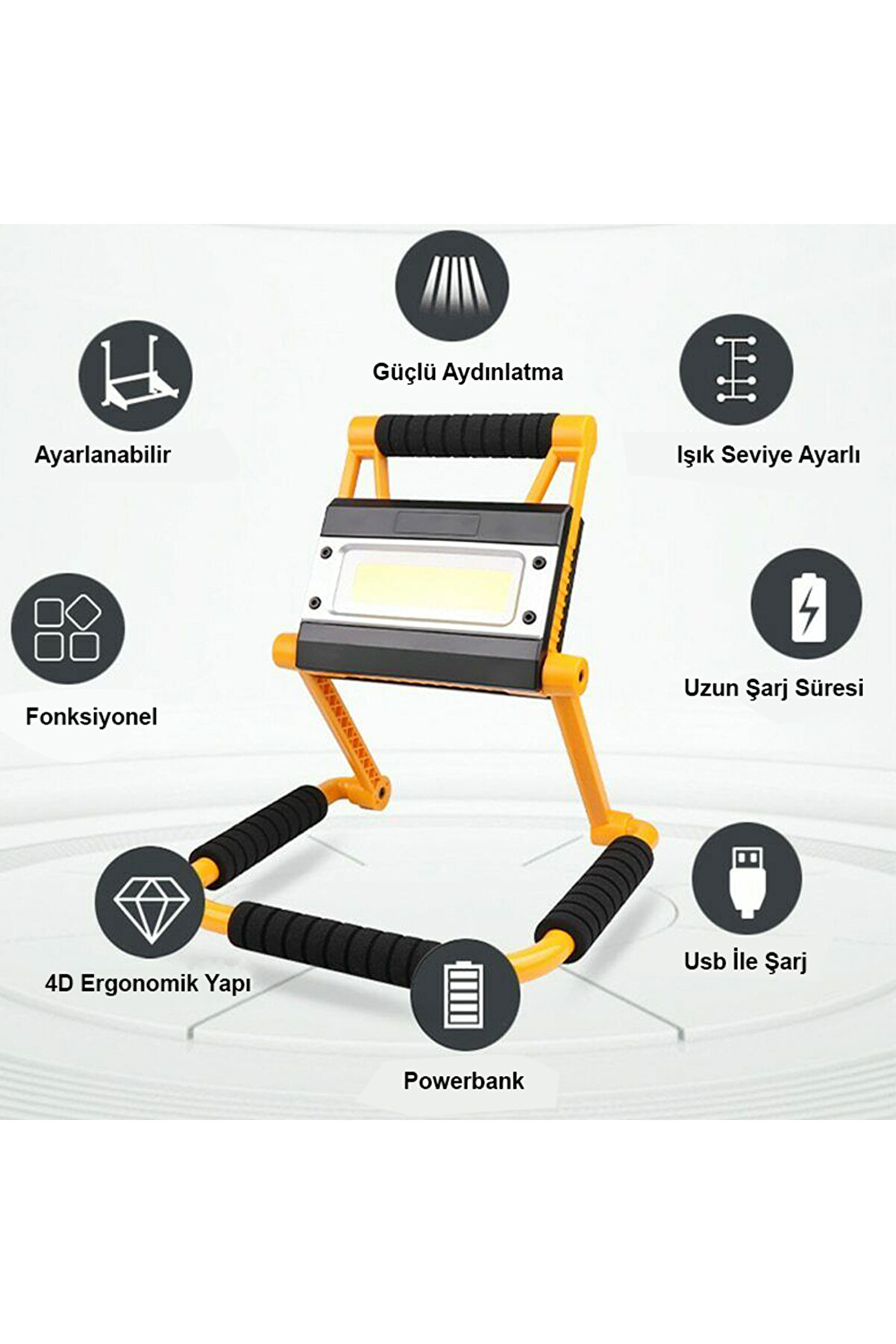 1300 Lümen Güçlü Aydınlatma Watton Wt-328 Tdrtr