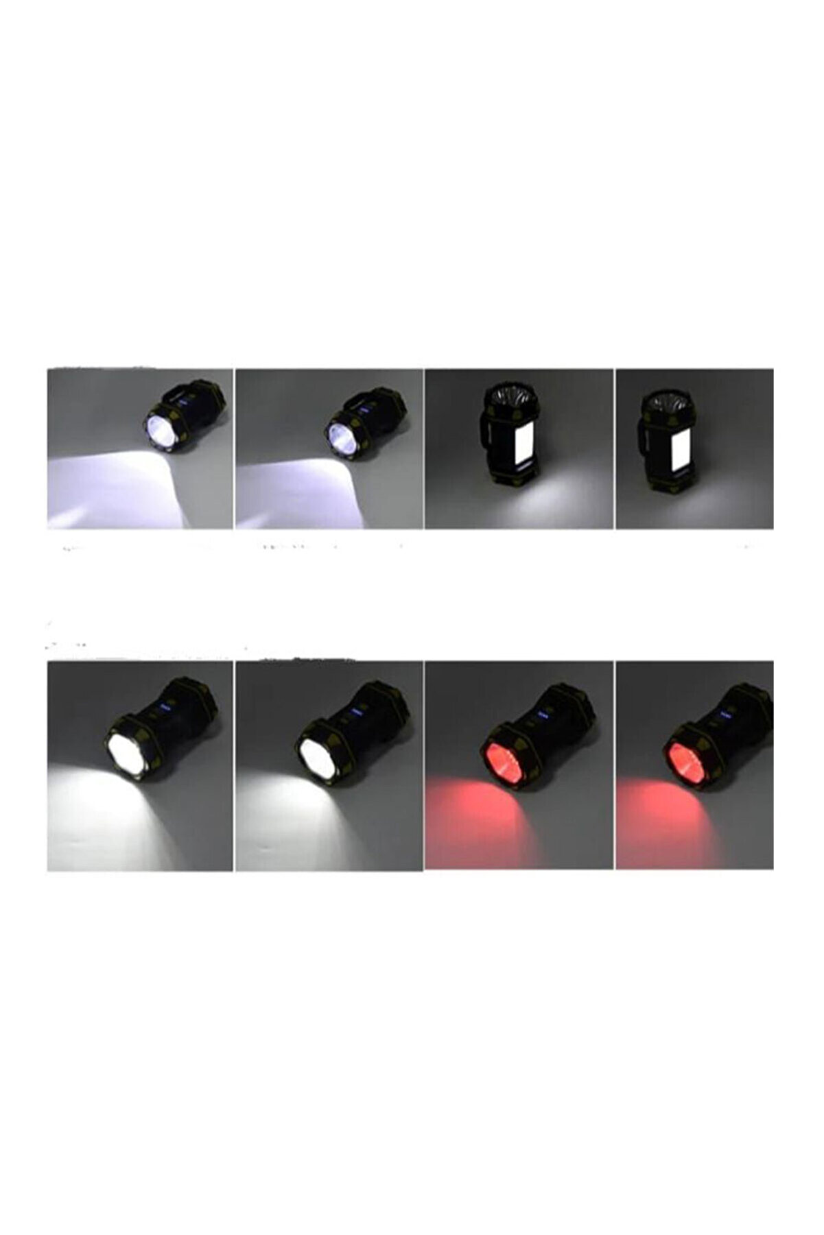 F.b.ı F-262 Yeni̇ Güçlü Çi̇ft Taraflı Taşınabi̇li̇r Spot Ve Işıldak Usb Powerbank Şarjlı Fener Tdrtr