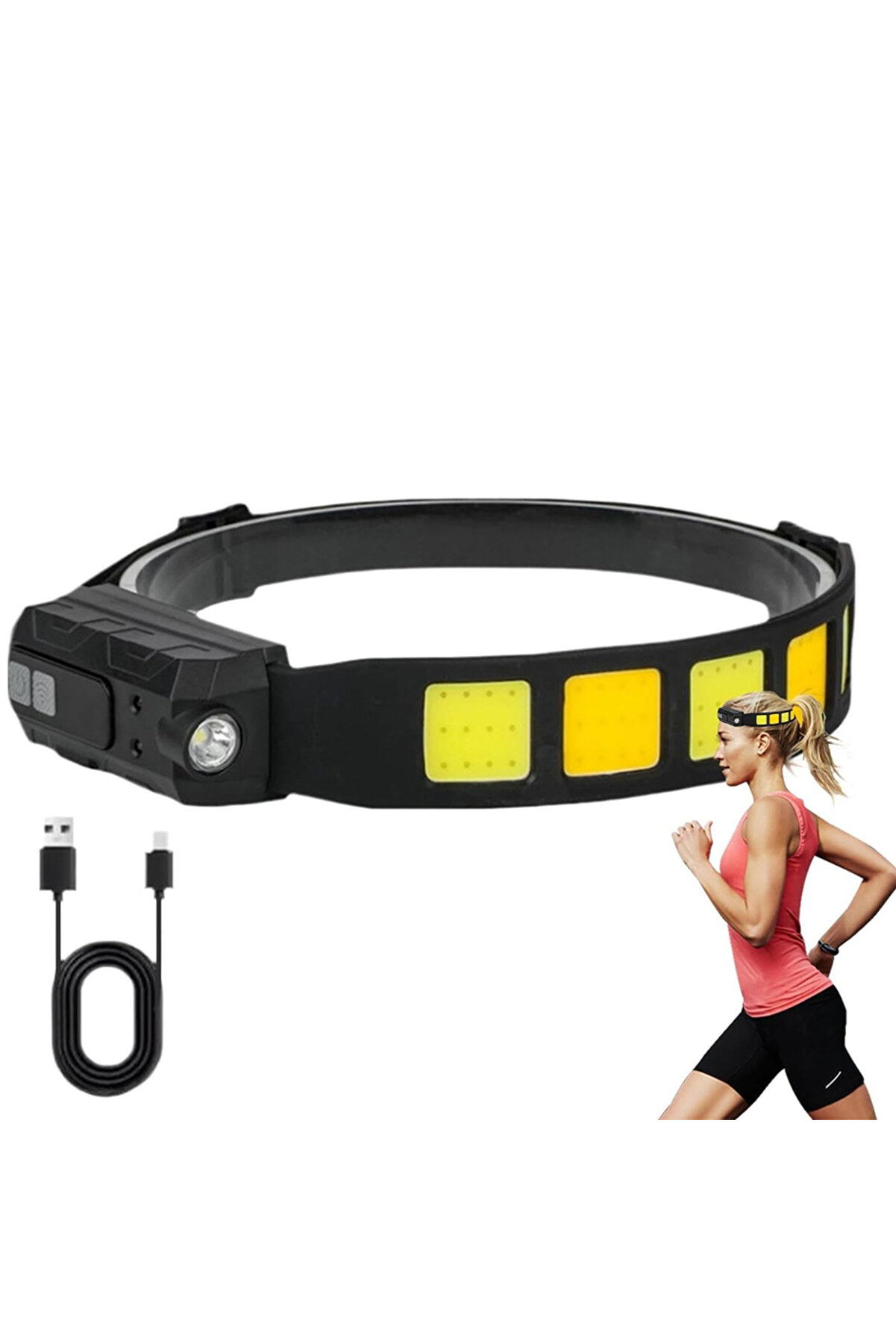 evimdeyokyok Sensörlü Cob XPG Led Kafa Lambası WT-066