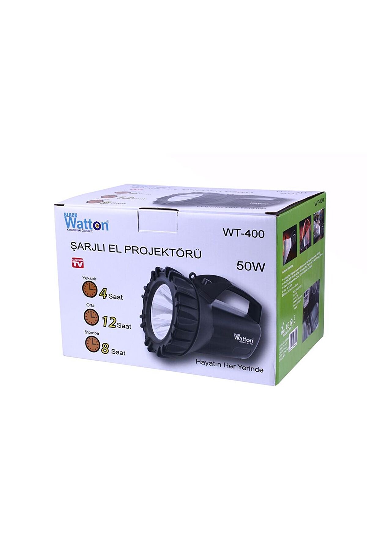 Şarjlı 50 W Büyük Fener Watton Wt-400 Tdrtr