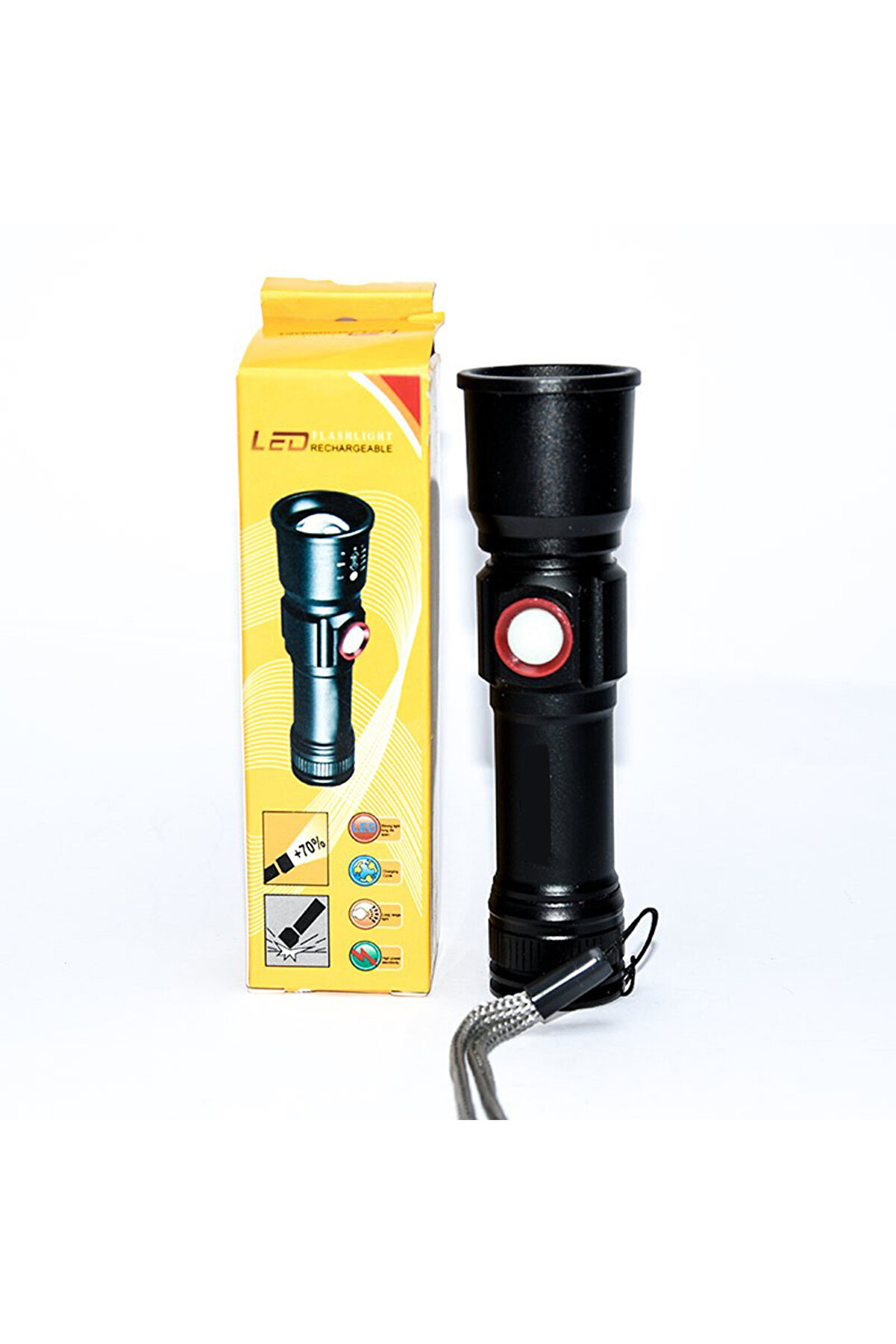 Xml-2 Led 1.000 Lümen  Usb Şarjlı El Feneri̇ Watton Wt-611 Tdrtr