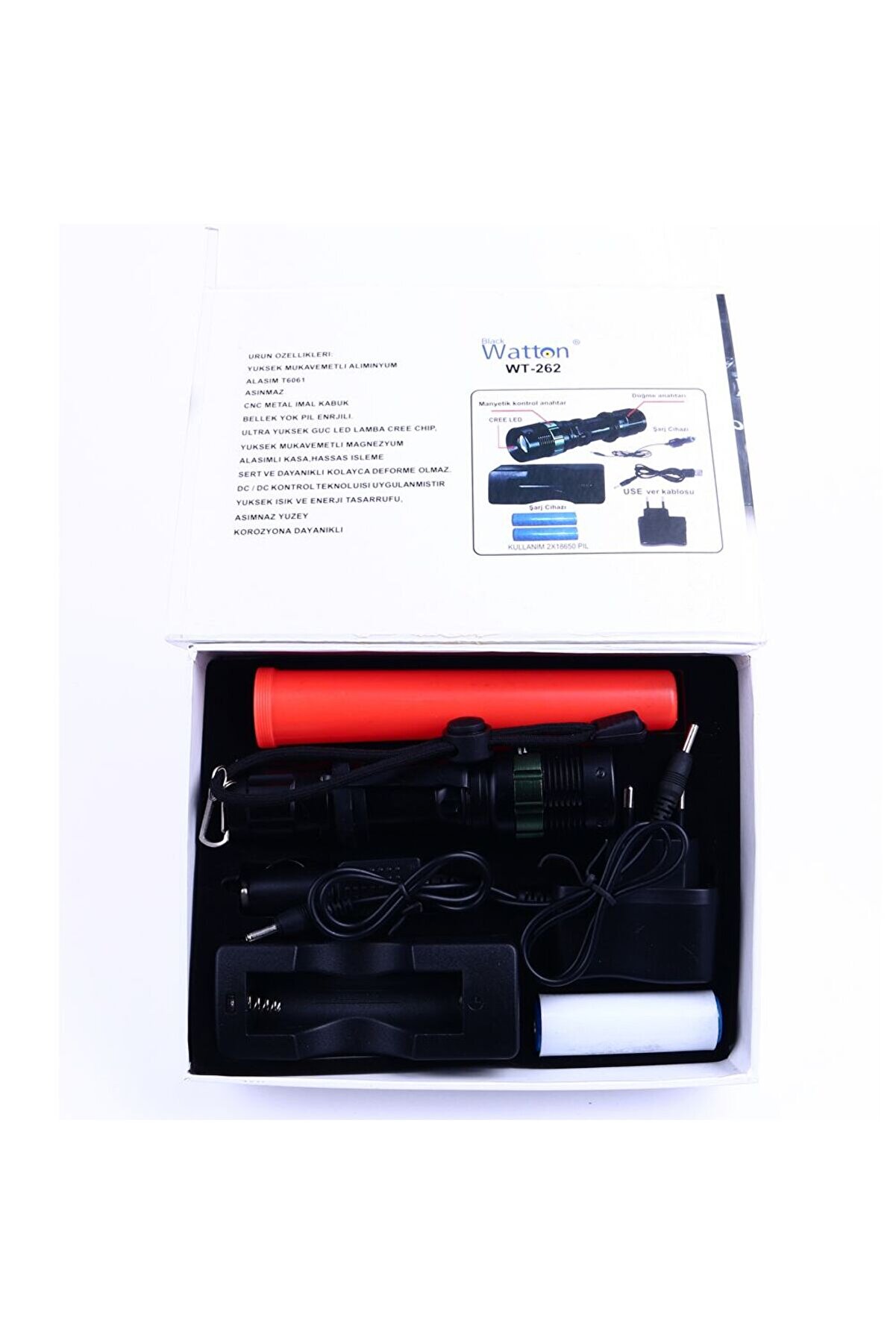 Si̇nyalli̇ Aci̇l Durum El Feneri̇ Cree5 Watton Wt-262 Tdrtr