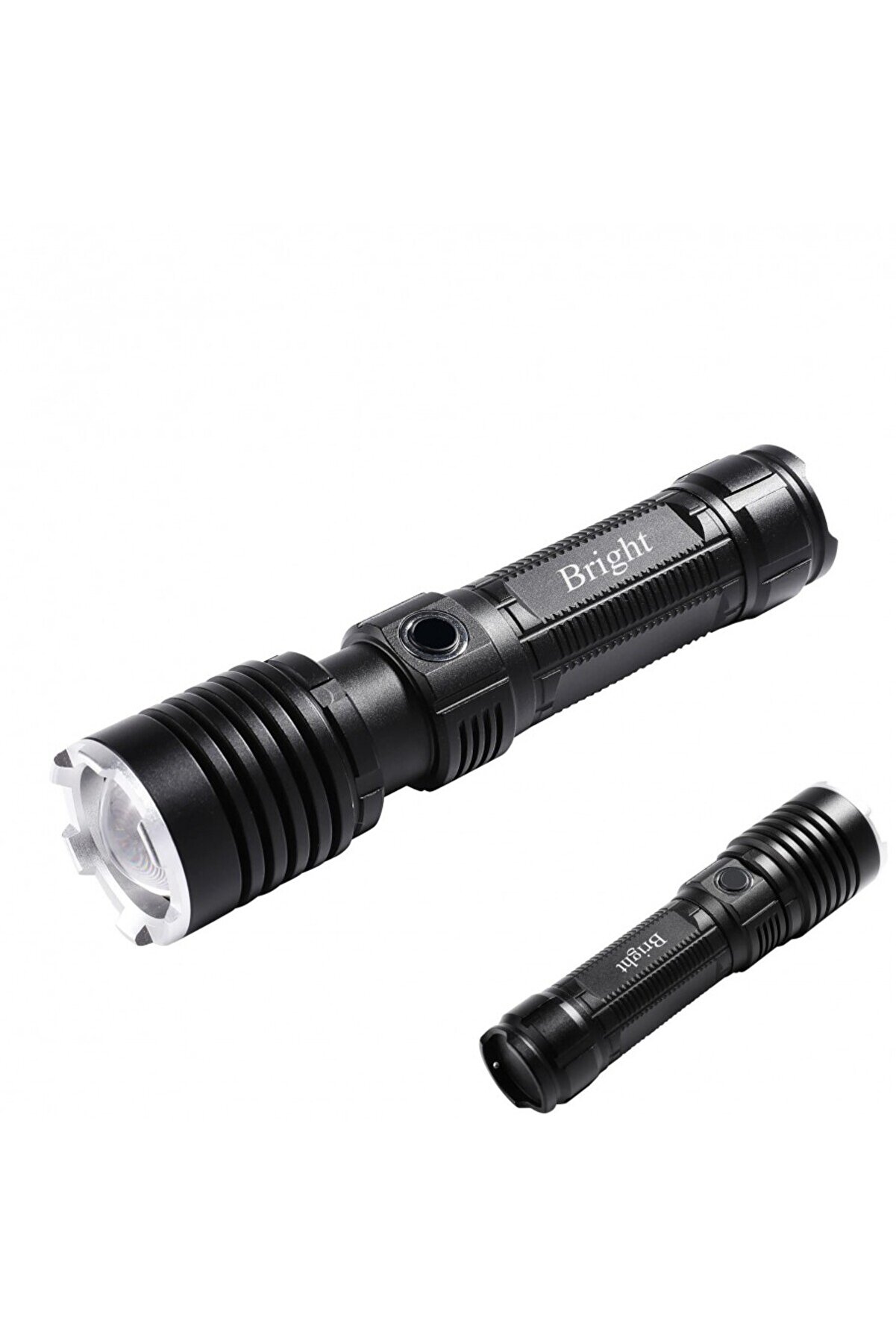evimdeyokyok GHT-5761 XP90 LED 3 Mod Zoomlu Yağmur Suyu Geçirmez Şarjlı El Feneri TdrTR