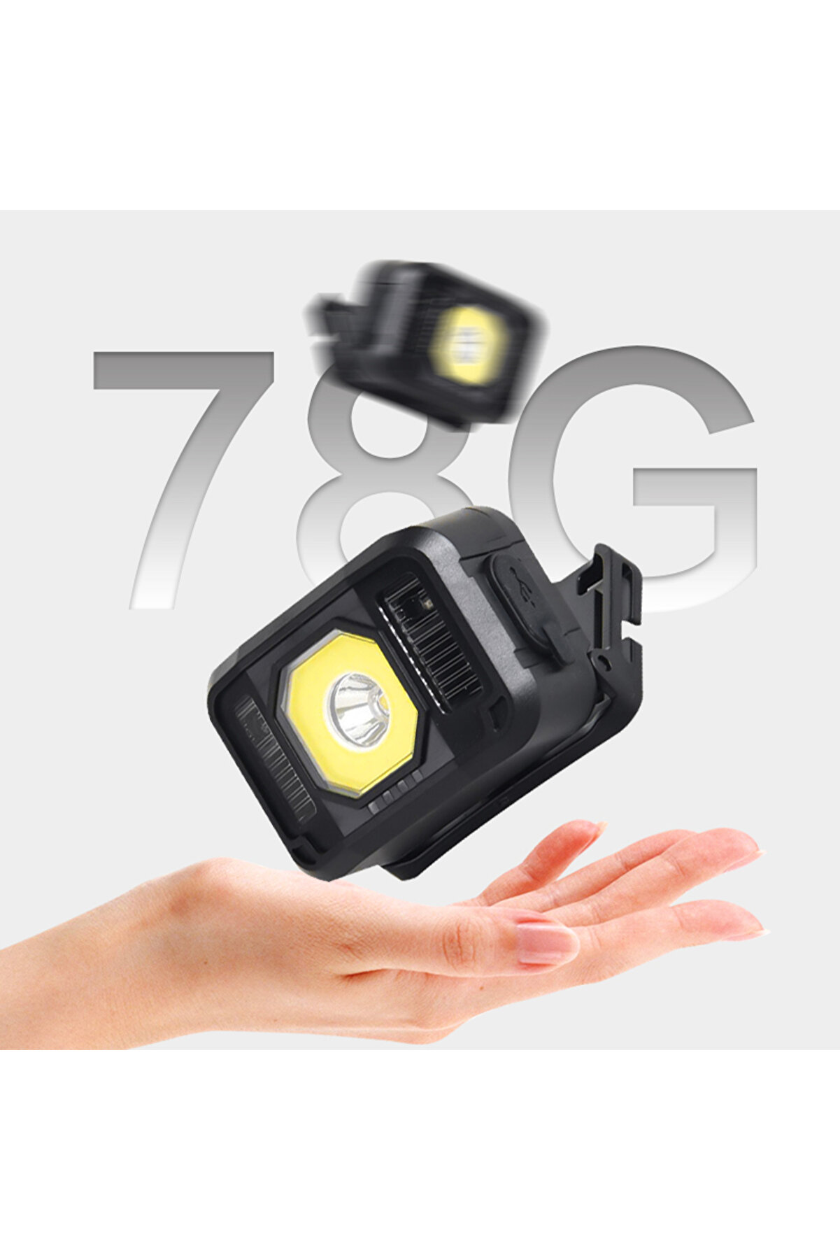 Ps-024 Prati̇k Sensörlü Si̇nyalli̇ Şarjlı Kafa Lambası Tdrtr