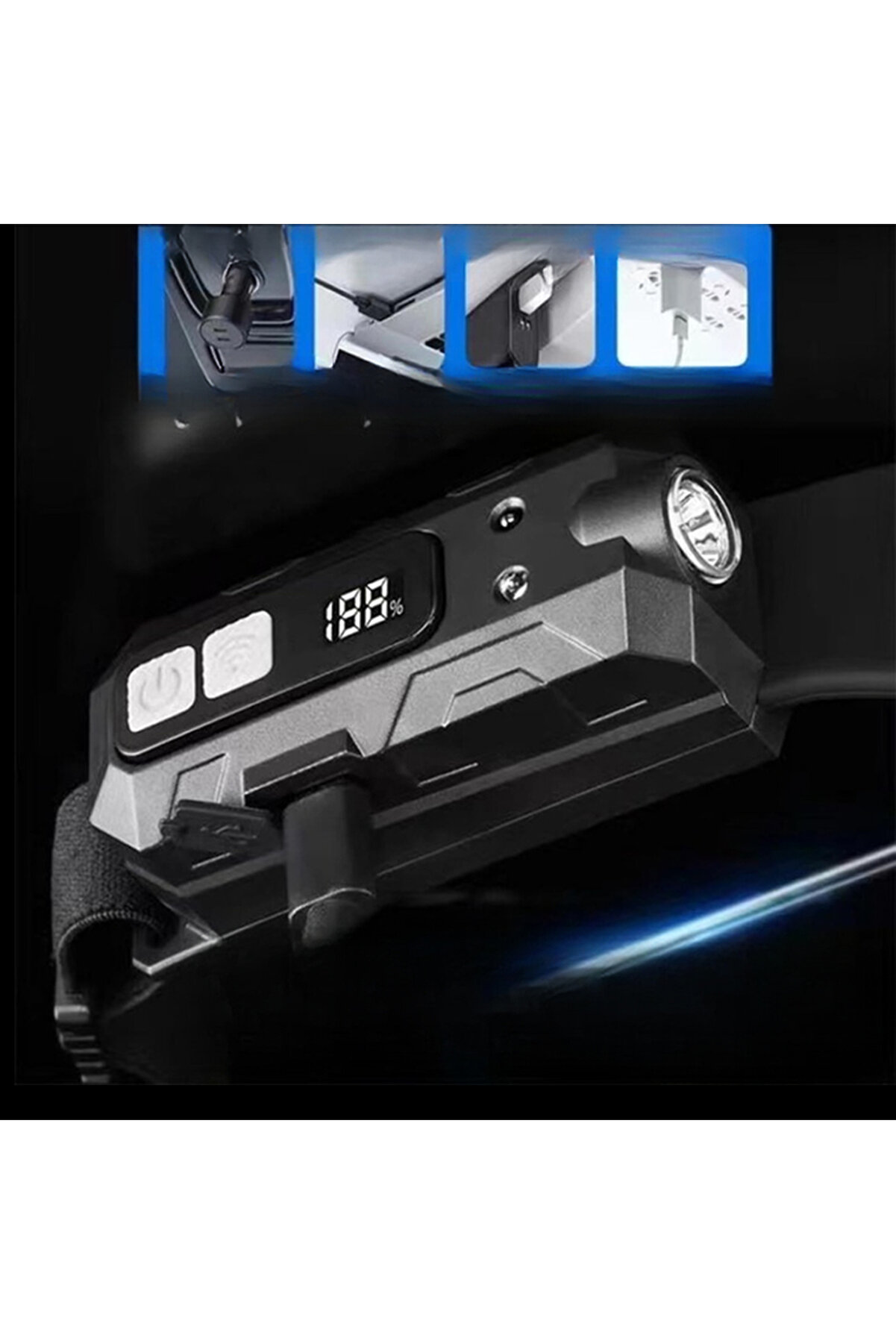 Sensörlü Cob Xpg Led Kafa Lambası Wt-066