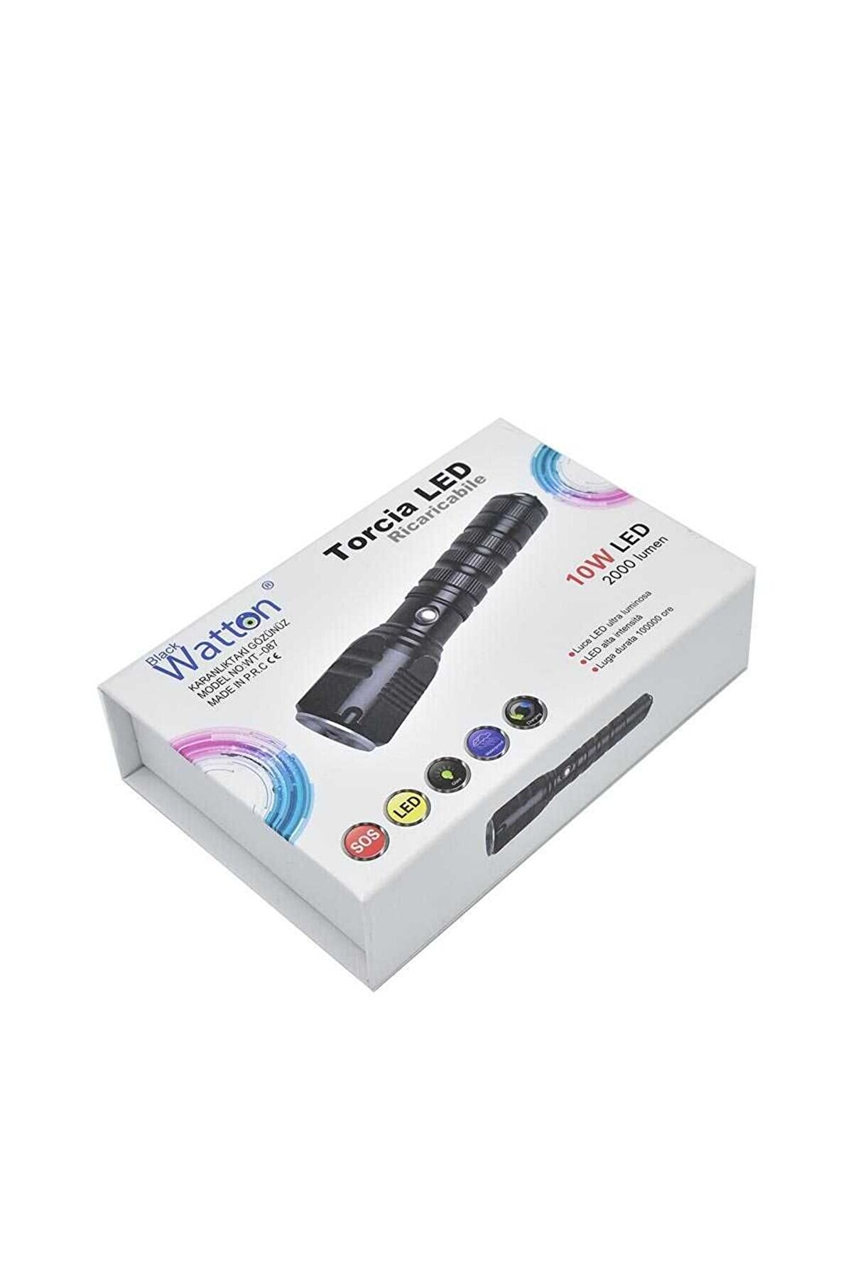 Şarjlı Pi̇lli̇ Zoomlu El Feneri̇ Watton Wt-087 Tdrtr