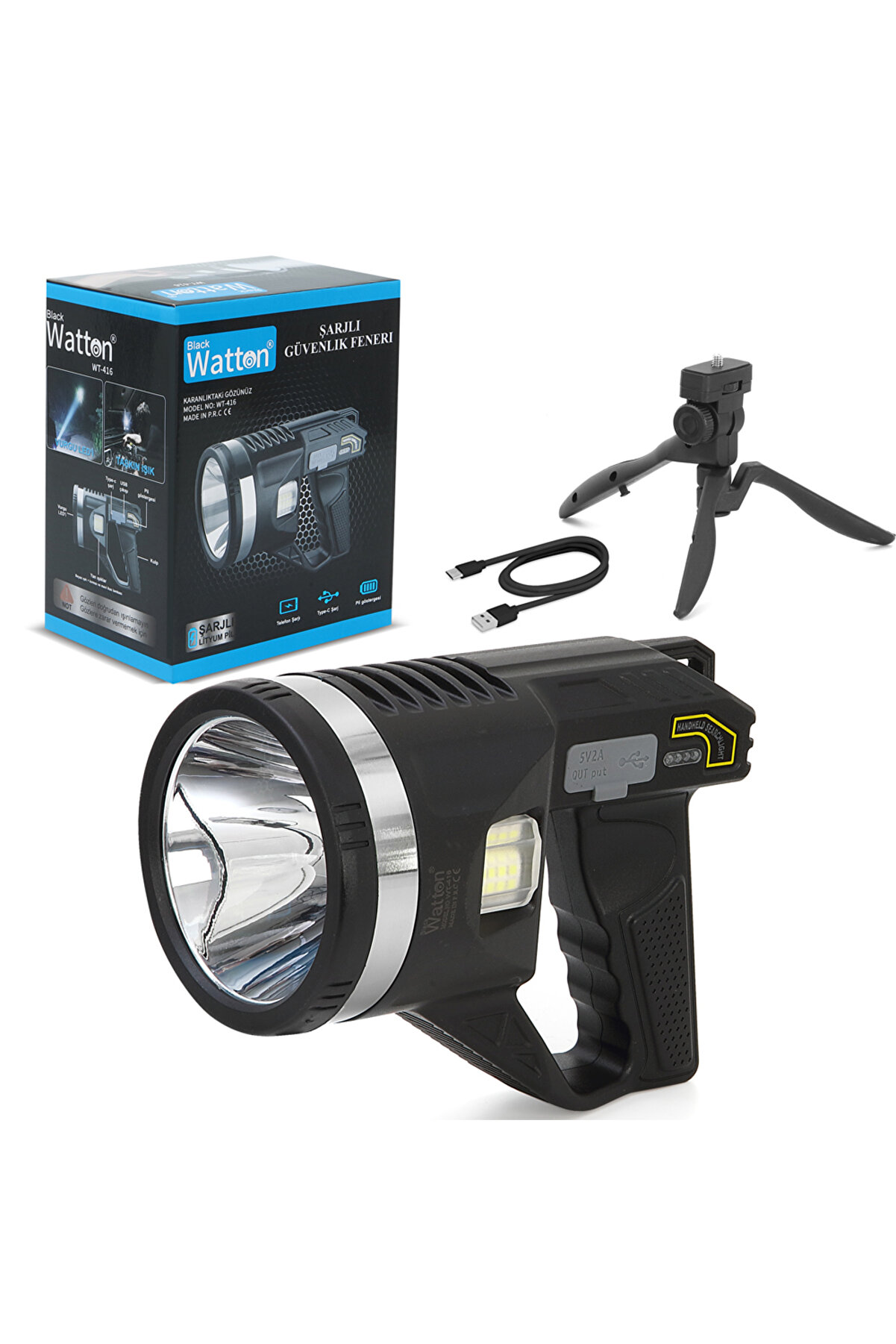 Tri̇pod Şarjlı Güvenli̇k Feneri̇ Wt-416