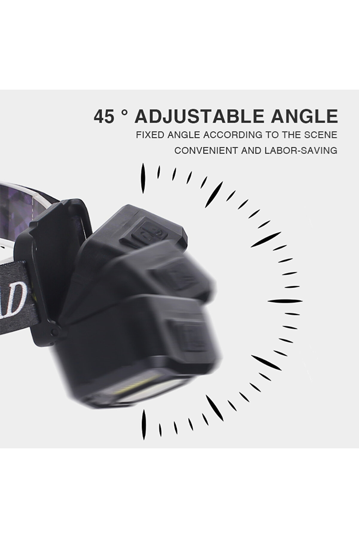 Ps-024 Prati̇k Sensörlü Si̇nyalli̇ Şarjlı Kafa Lambası Tdrtr