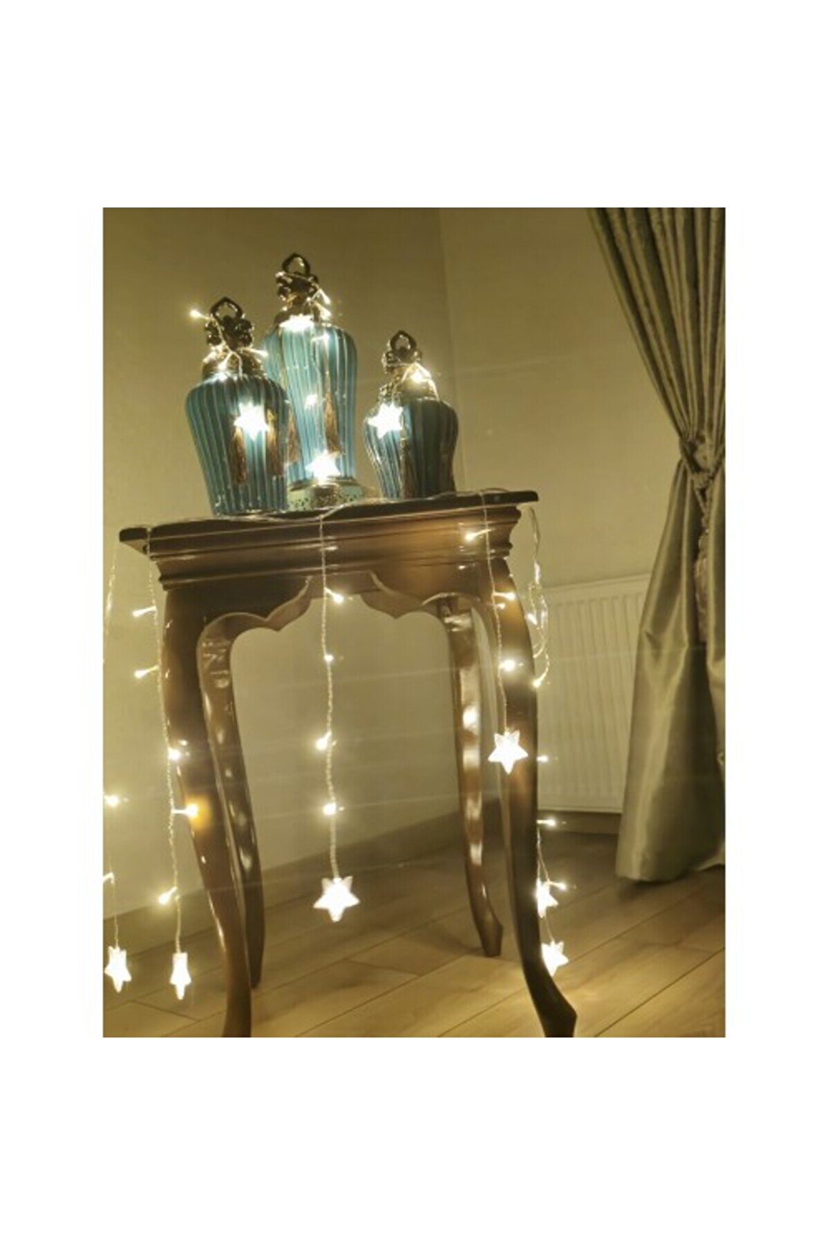Yıldız 4M 96 Led 19 Saçak 40-50-60Cm Gün Işığı Yıldız Boyutu7Cm