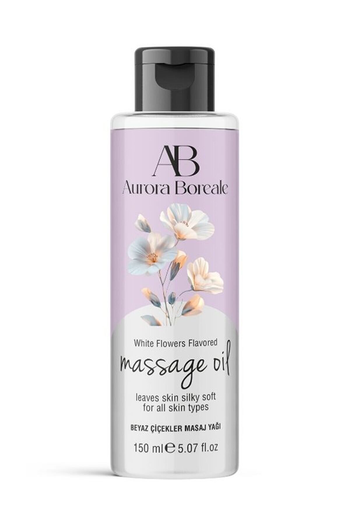 modda shop Moddashop Aurora Boreale Beyaz Çiçek Aromalı Masaj Yağı 150 ML