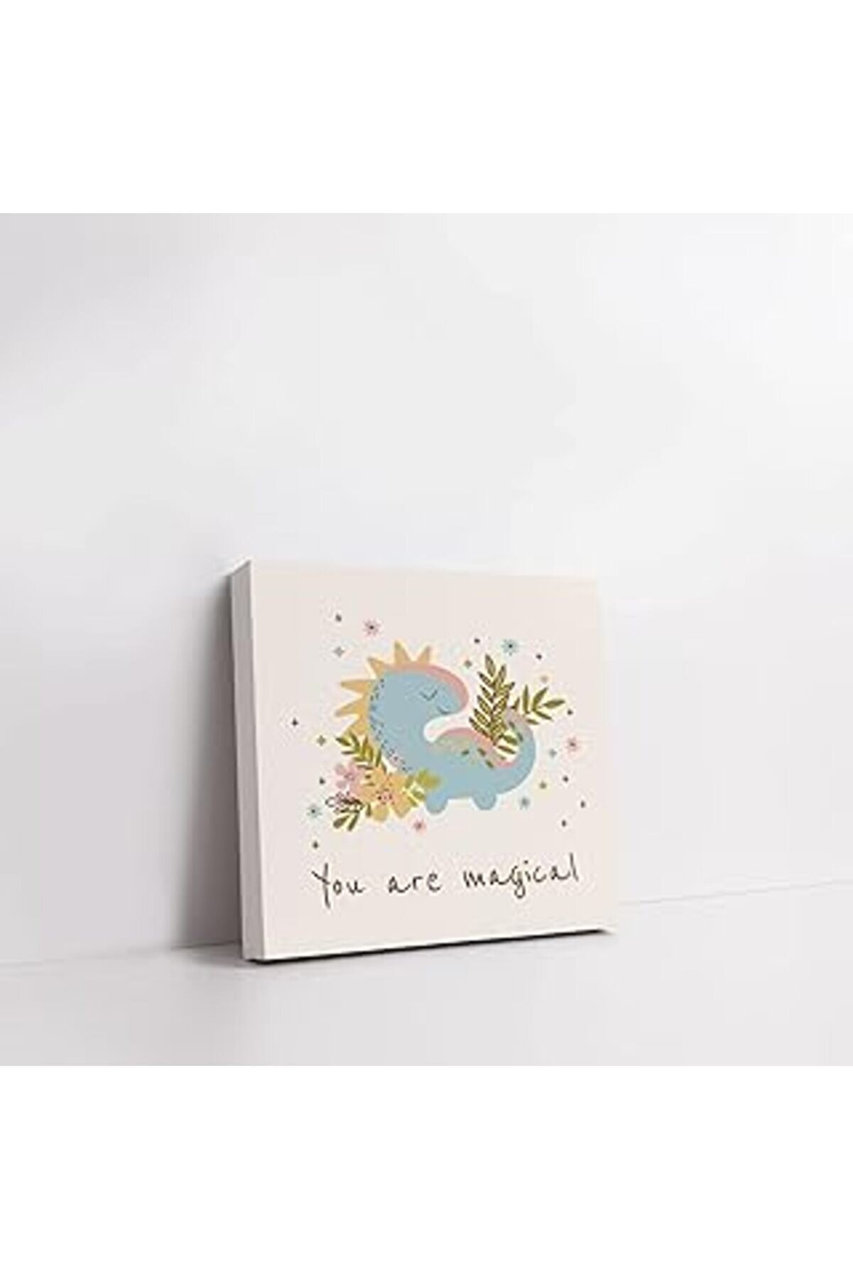 STOREMAX Boho Stili Dinozor Karakter Tasarımlı Kanvas