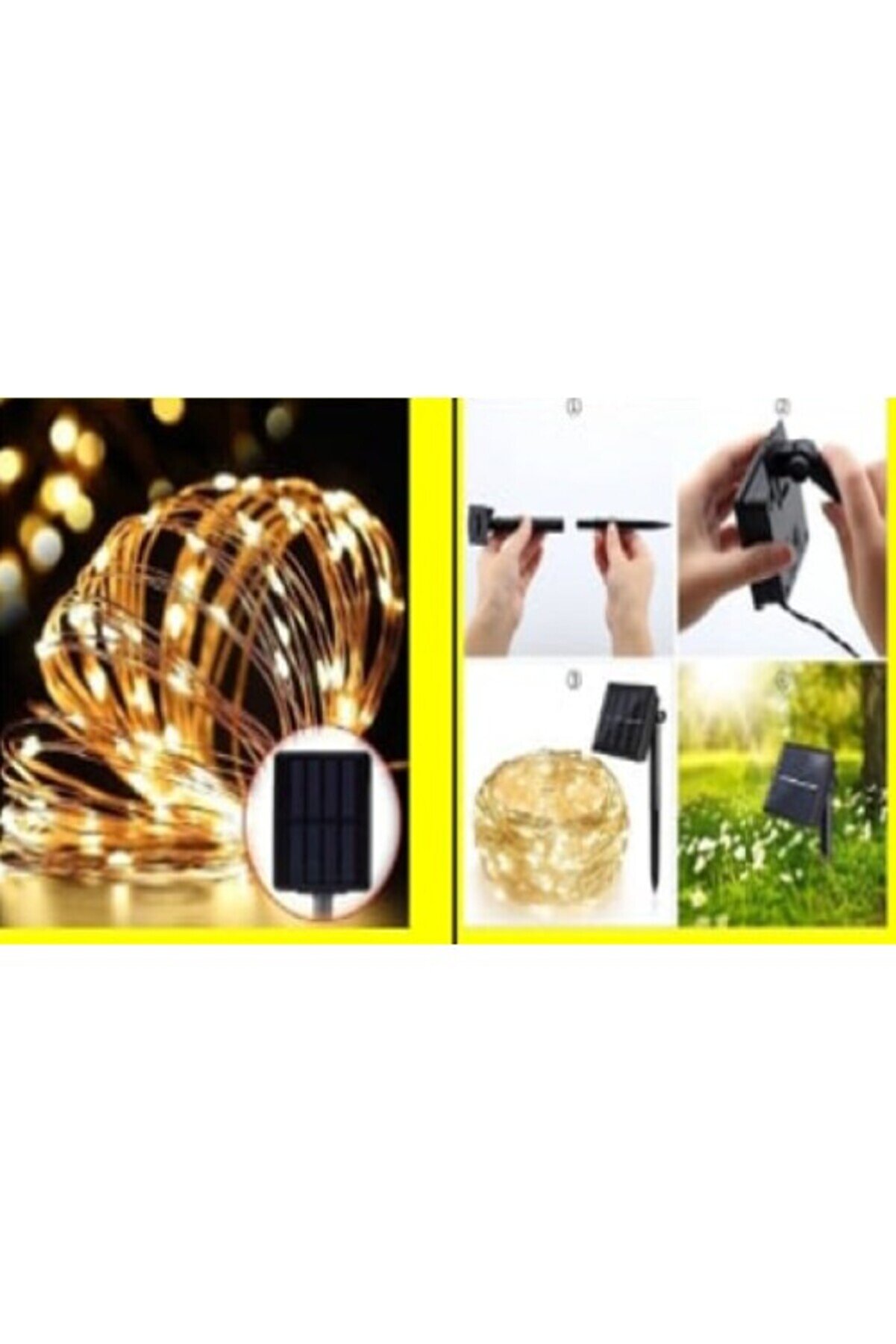 Solar Peri̇ Led 20M 200 Led Gün Işığı