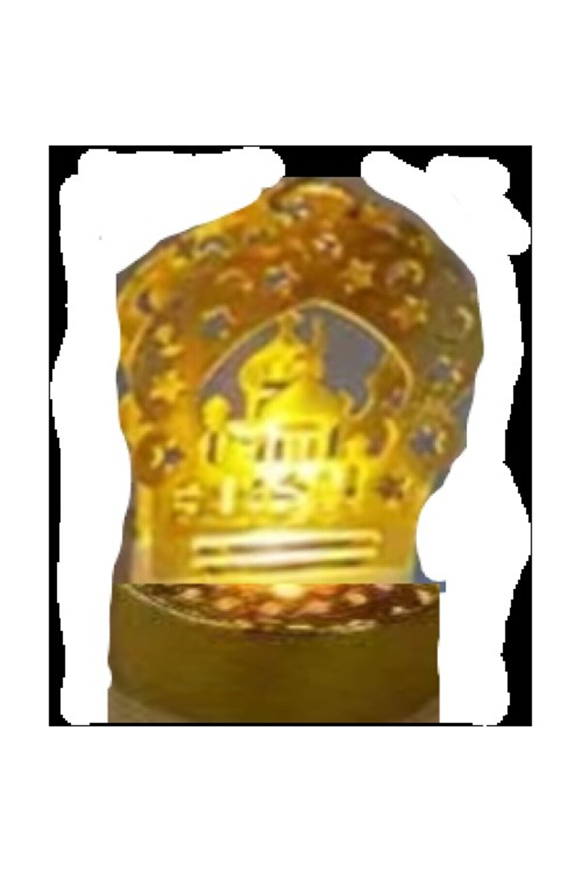 evimdeyokyok 12 li Ramazan Ayaklı Led Işık Gold Renk Gün Işığı
