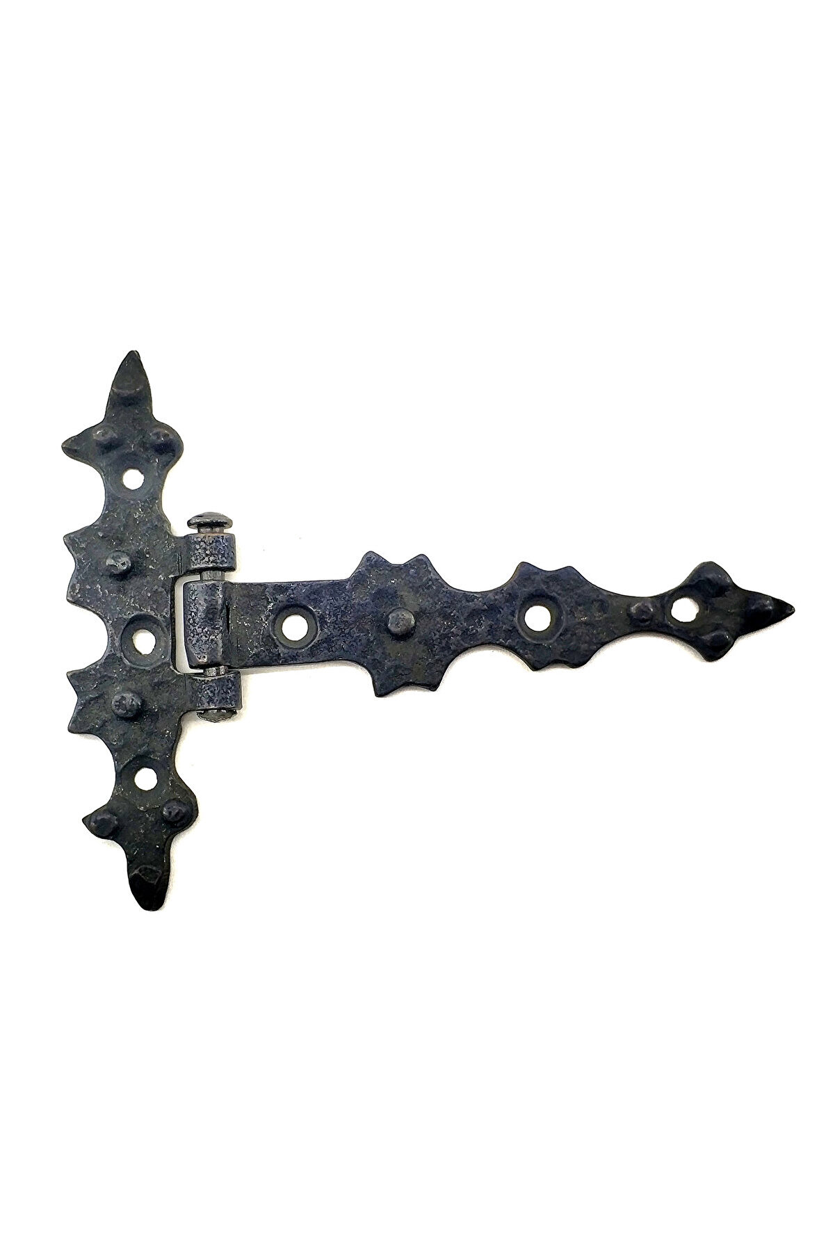 evimdeyokyok Antika Tarz Dekoratif Pirinç Yıldız Kuyruklu Menteşe - 85x110 mm, Oksit