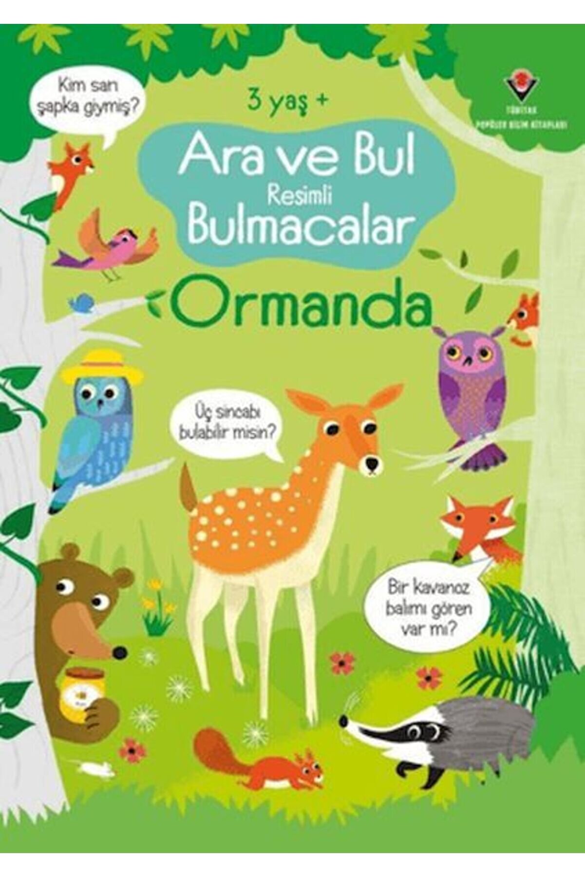 Yedi̇tepe Yayınevi̇ Ara Ve Bul Resi̇mli̇ Bulmacalar Ormanda