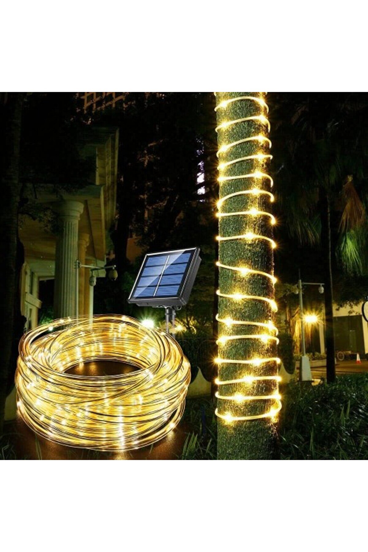 10M 100 Led Solar Led Işık Gün Işığı