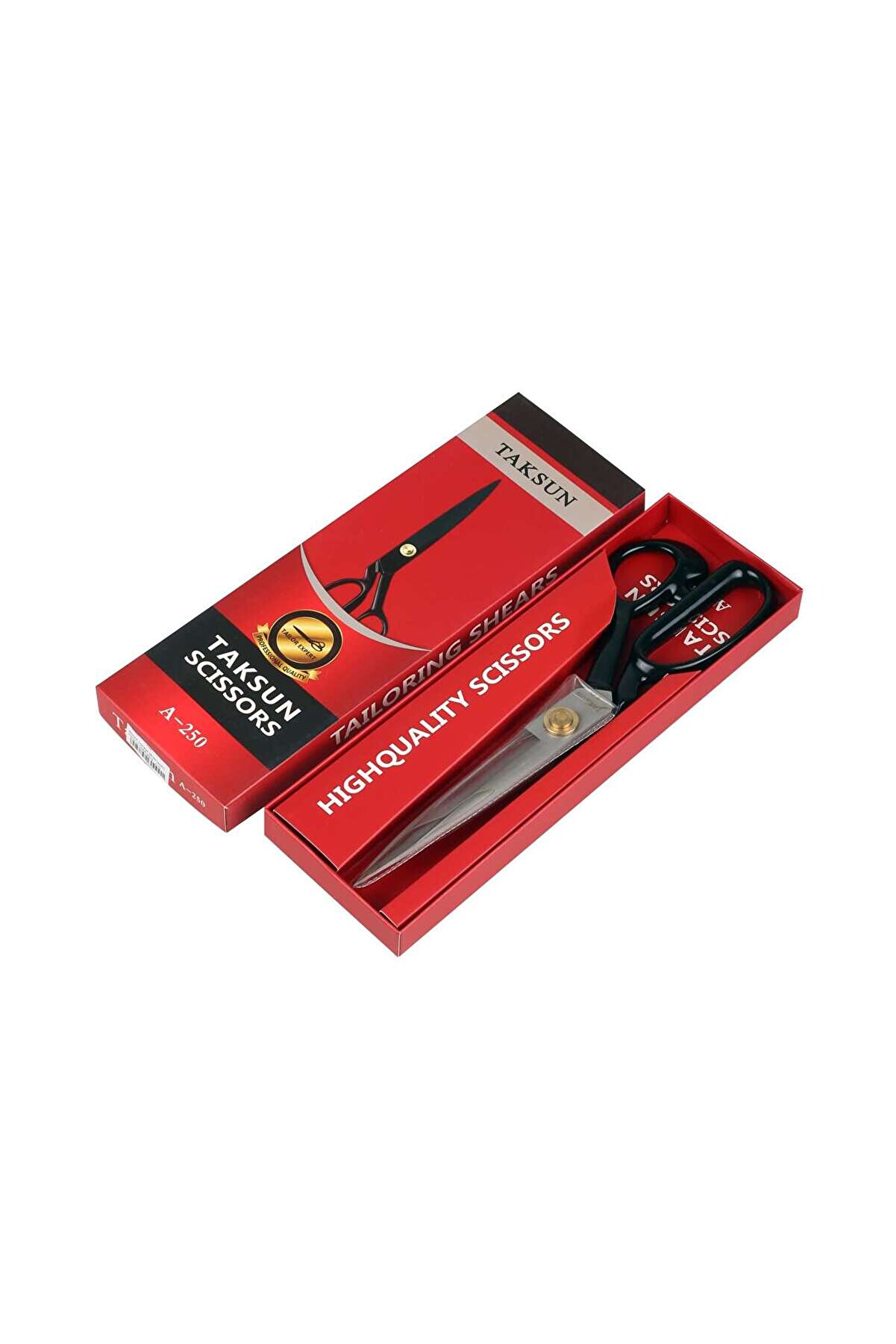 evimdeyokyok Siyah Saplı Kutulu Terzi Makası A-255 30 Cm Tdrtr