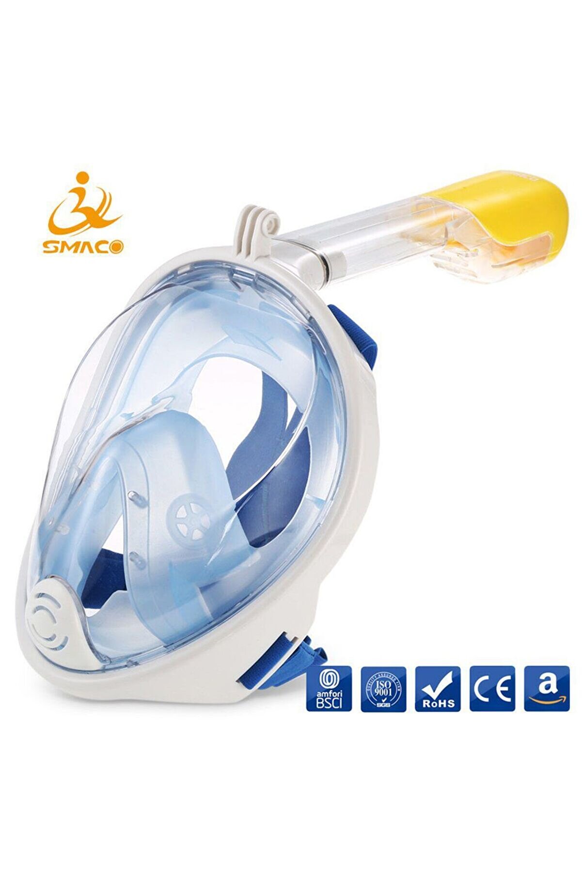 Full Face Şnorkel Dalış Maske Tam Yüz Anti̇-Si̇s Ve Sızıntı S/M Tdrtr