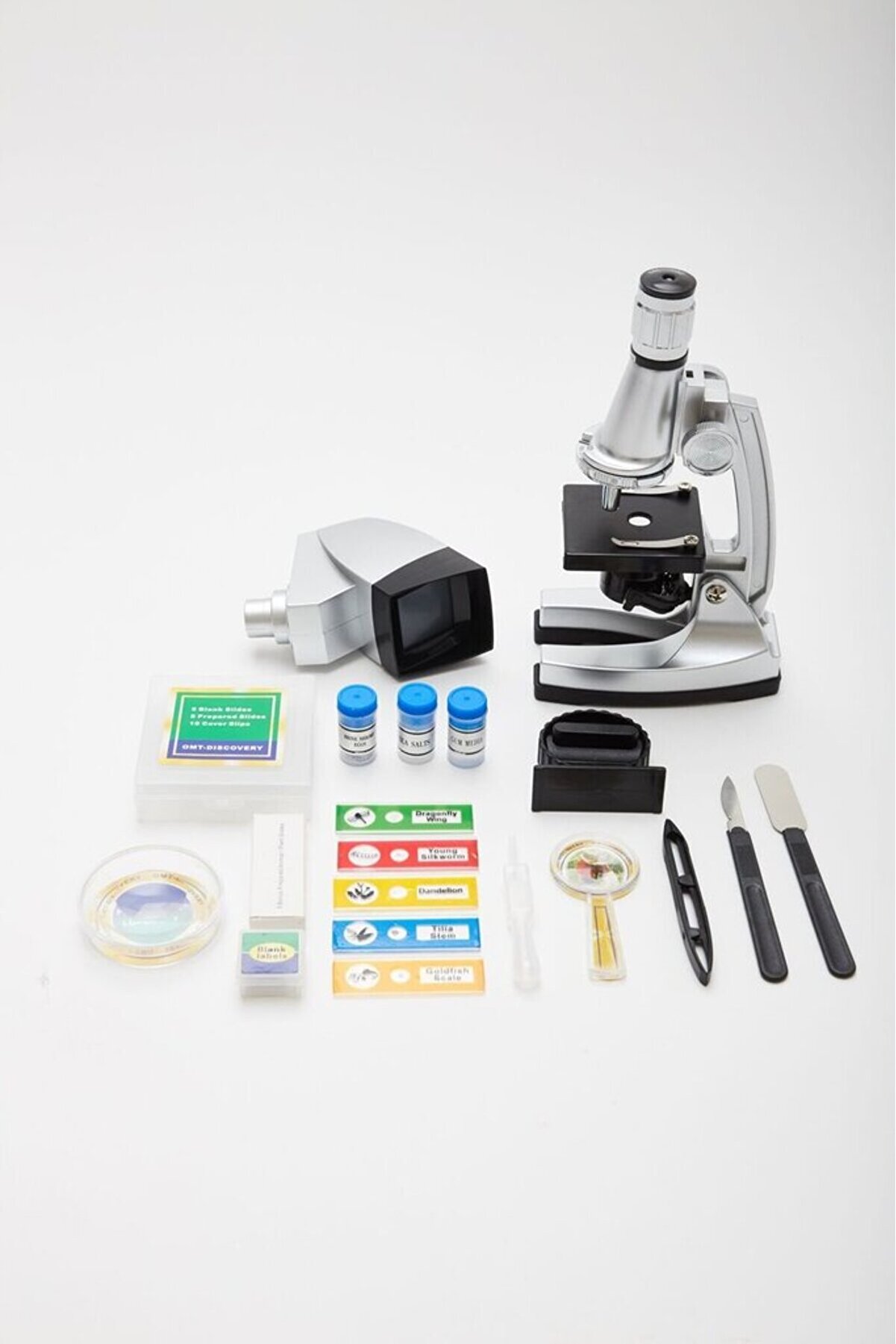 evimdeyokyok Nikula 50x-100x-200x-400x-600-1200x Çocuklariçin Eğitici Projektörlü Mikroskop Seti Tdrtr