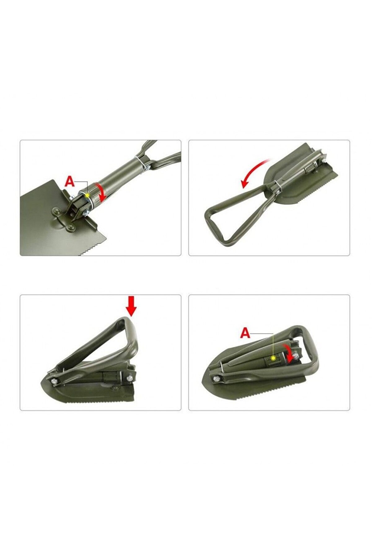 Profesyonel Portati̇f Katlanabi̇li̇r Kürek ( Orta Boy 59 Cm ) Tdrtr