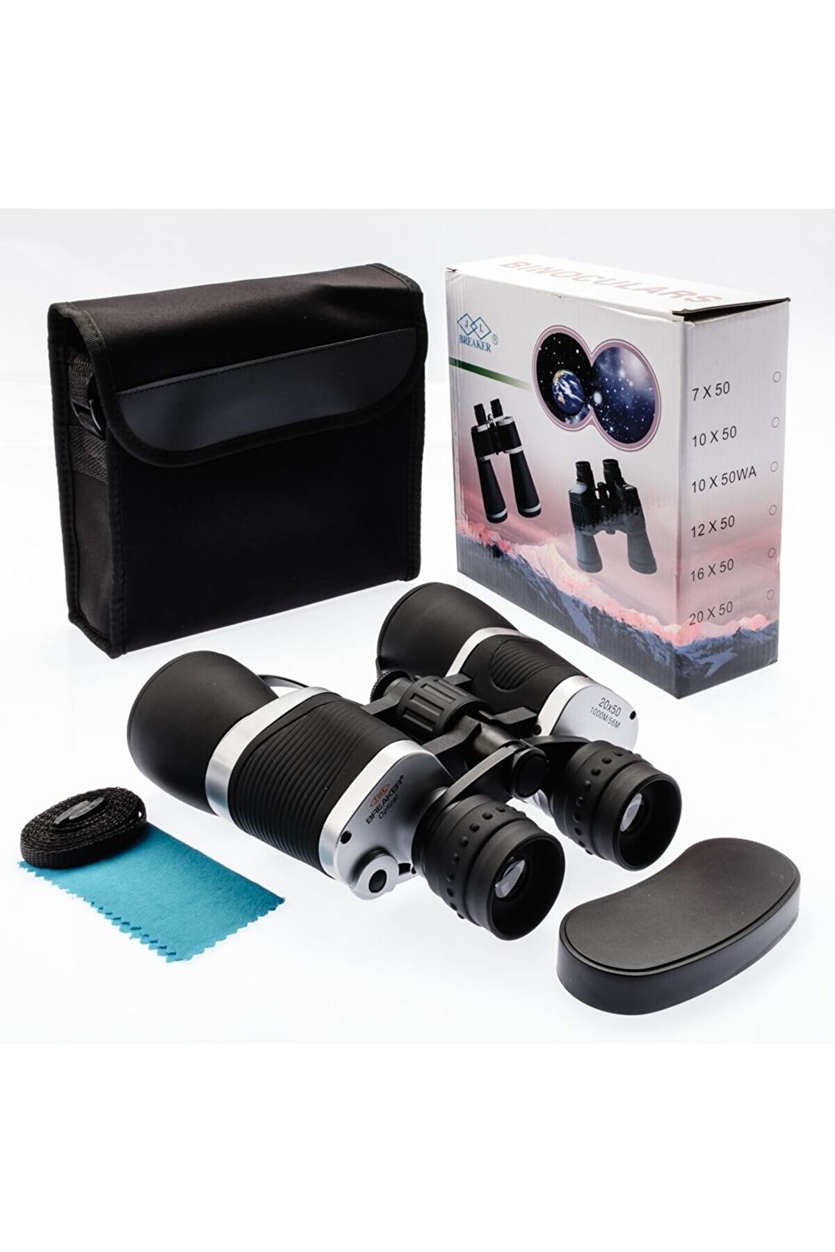 evimdeyokyok Breaker 20×50 Güneş Filtreli Profesyonel El Dürbünü 1000m/56m – Siyah Tdrtr
