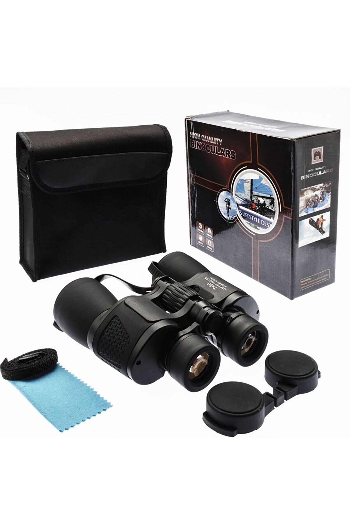 evimdeyokyok Nico 7x50 Yüksek Kaliteli Büyük Göz Mercekli Profesyonel Dürbün- 1000m/56m Tdrtr