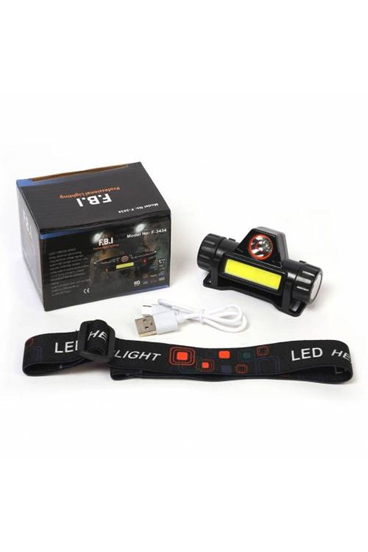 F.b.ı F-3434 Şarjlı Mıknatıslı Kafa Feneri̇ Tdrtr