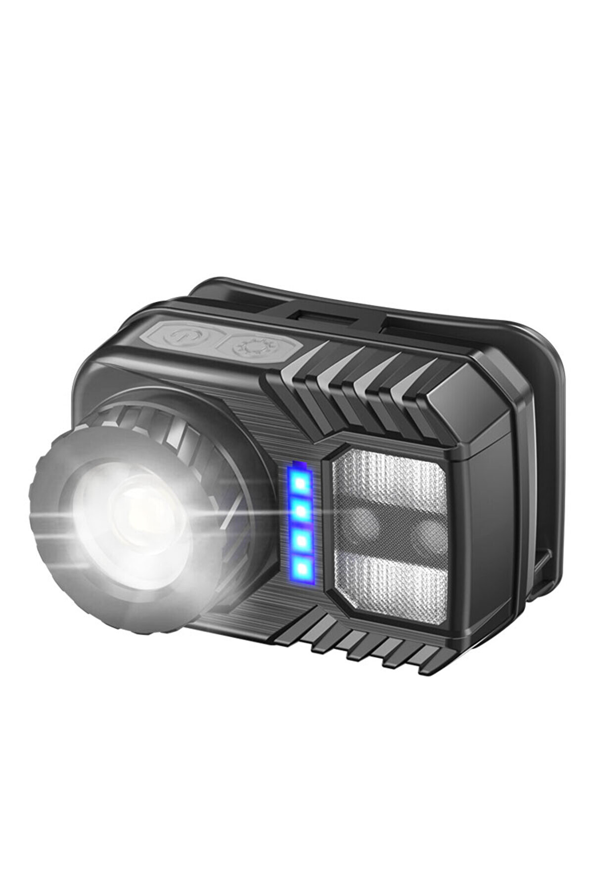 Peakstar Ps-571 Sensör Xpg Cob Led Usb Şarj Edi̇lebi̇li̇r Li̇tyum Pi̇lli̇ Zoomlu Kafa Lambası Tdrtr