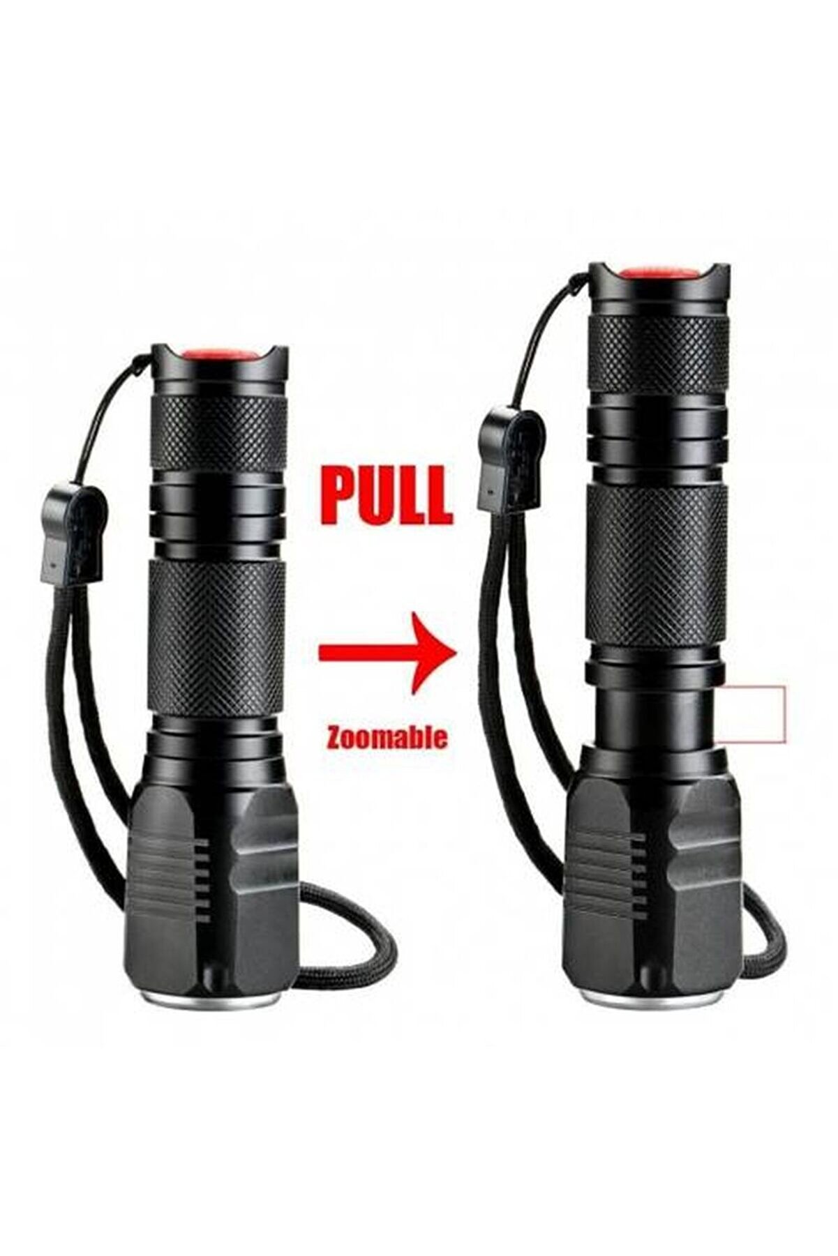 F.b.ı F-82 T6 Led Zoomlu 2000 Lm Yüksek Işık Şarjlı El Feneri̇ Tdrtr