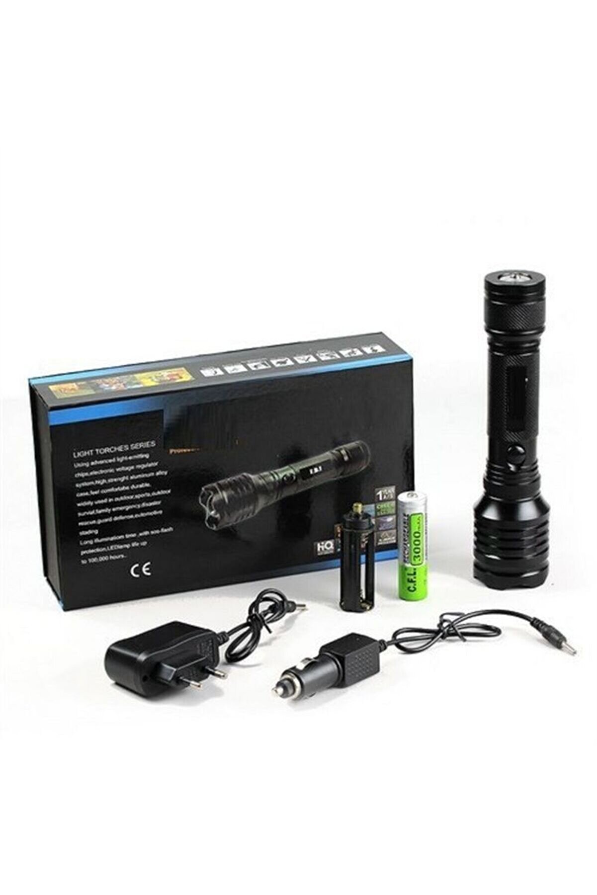 Alümi̇nyum Şarjlı Zoom Lu El Feneri̇ F-6055 Tdrtr