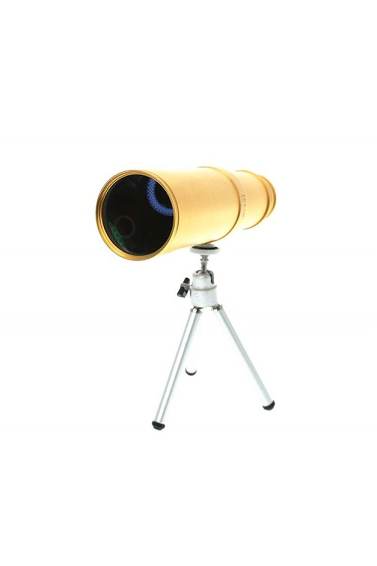 50X50 Panda Metal Gövde Tek Gözle Büyük Mercek Korsan Dürbün Gold Tdrtr