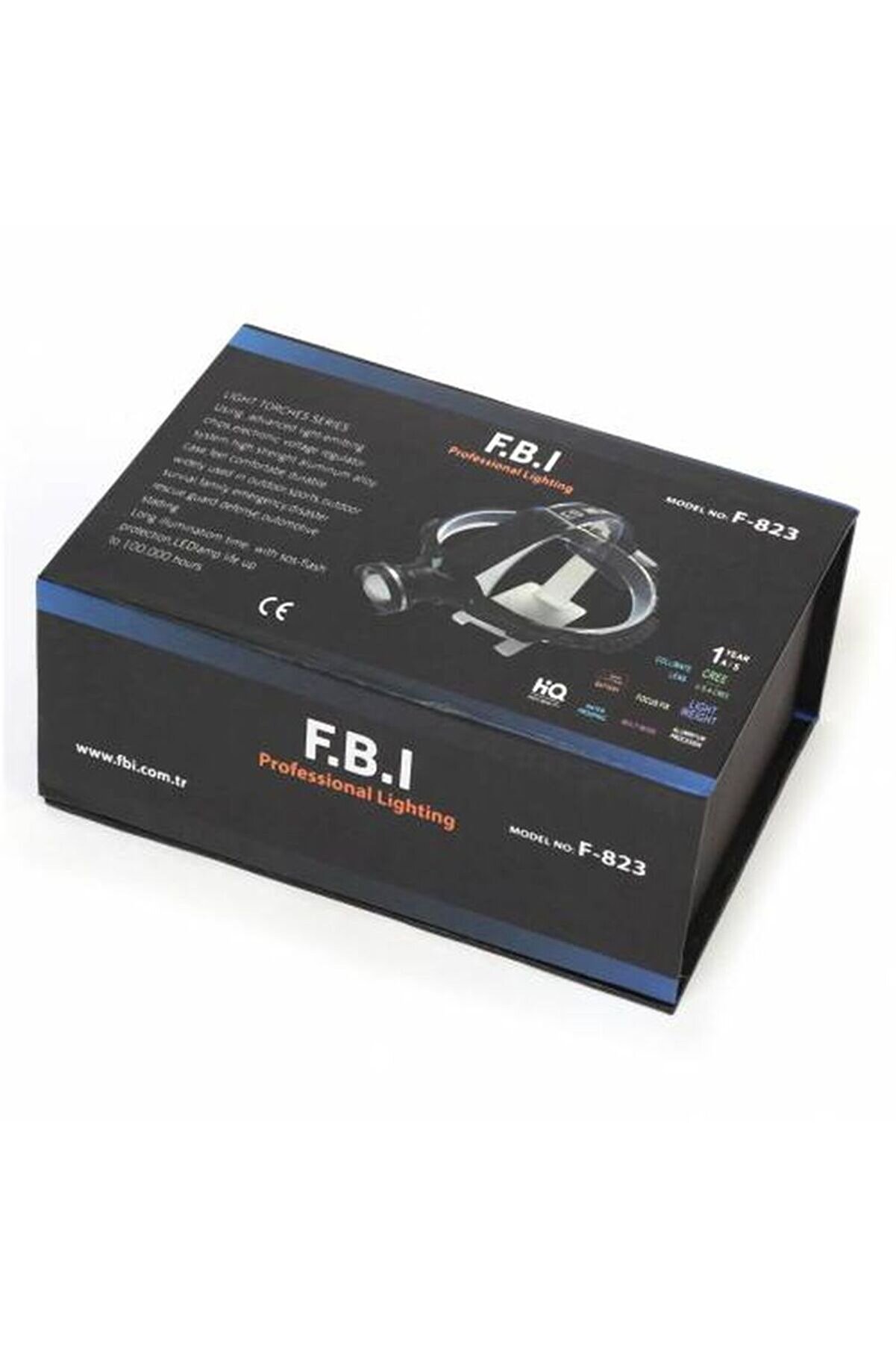 F.b.ı F-823 Xlm T6 Led Su Geçi̇rmez Şarjlı Kafa Lambası Tdrtr