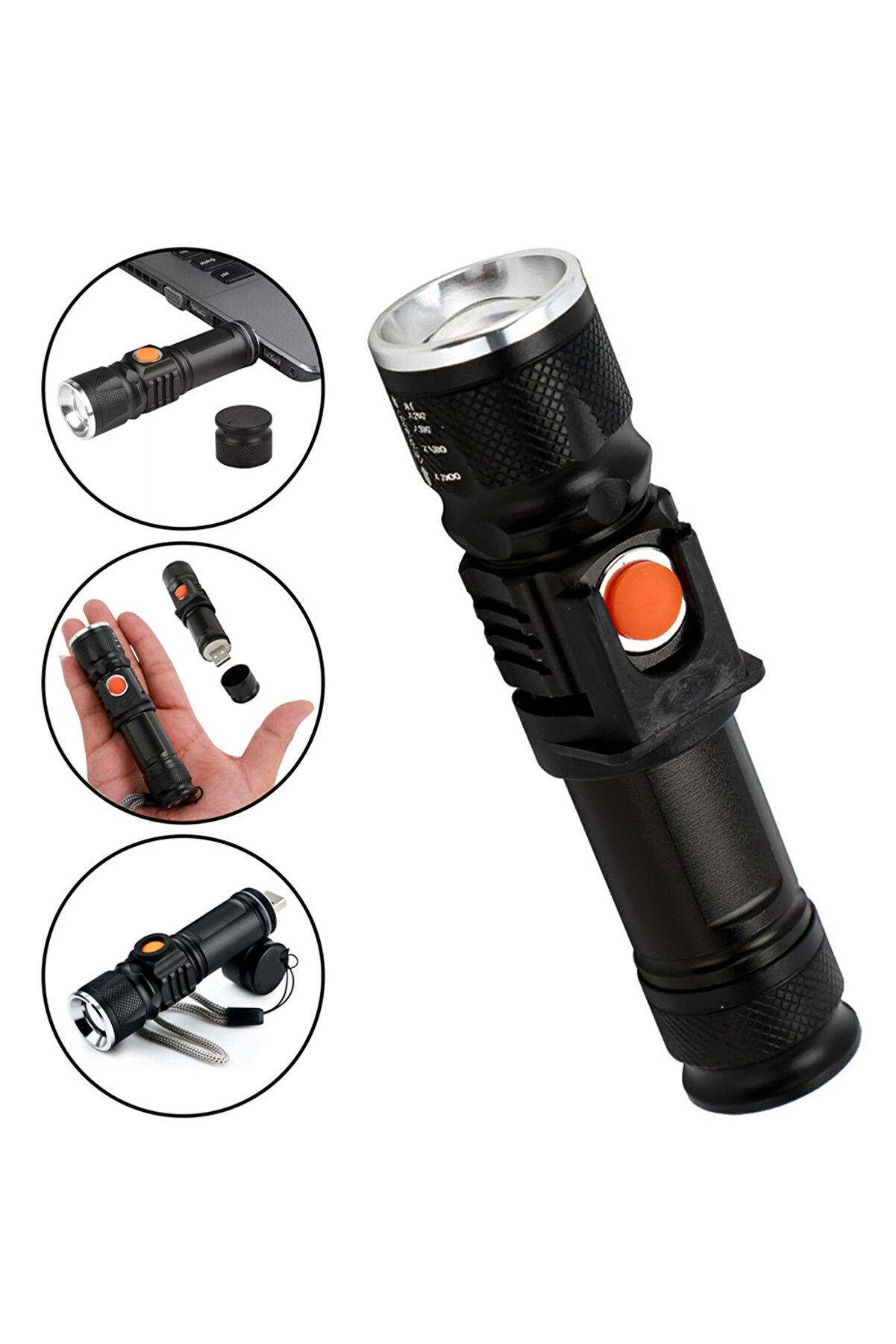 P50 Led Şarjli̇ Mıknatıslı Usb El Feneri̇ Watton Wt-622 Tdrtr