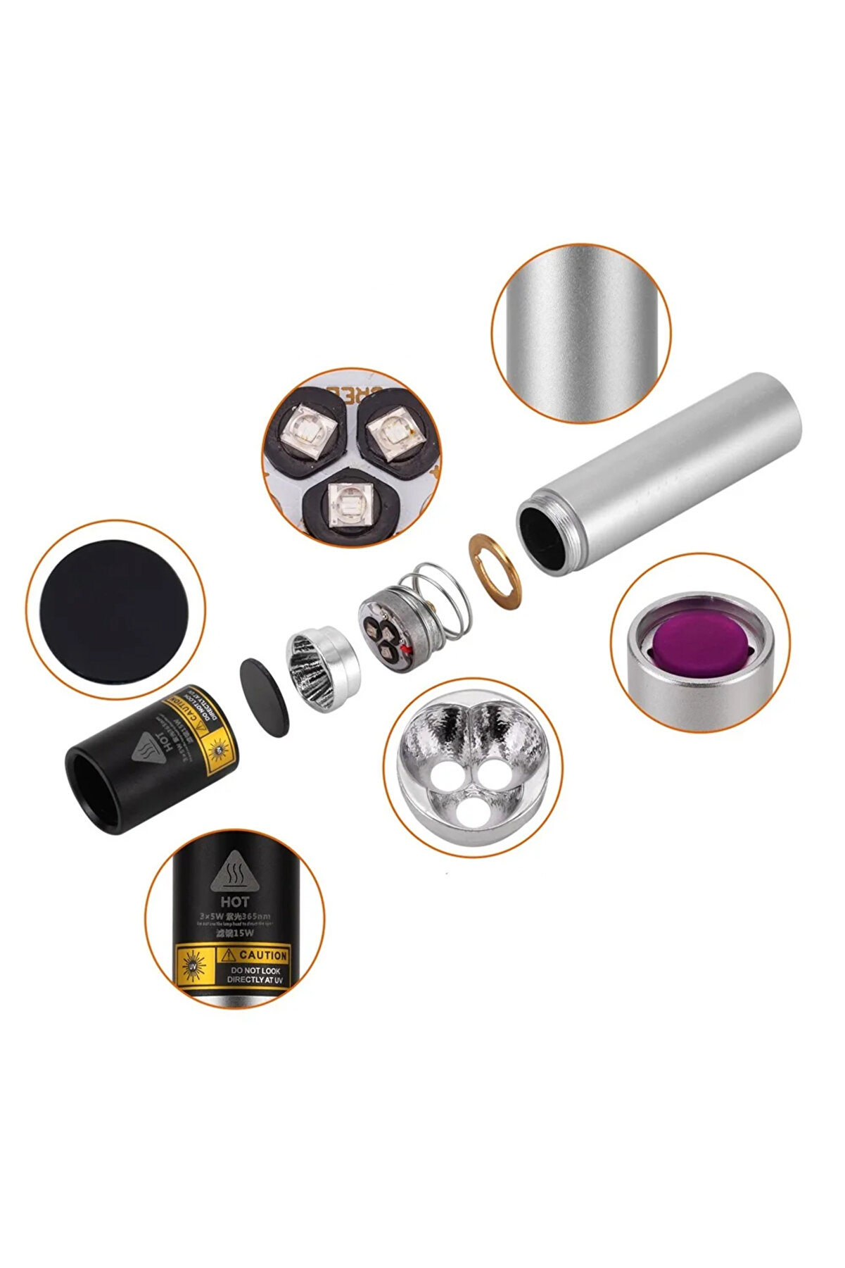 15 Watt 365Nm Ultravi̇yole Sahte Para Işığı Watton Wt-305